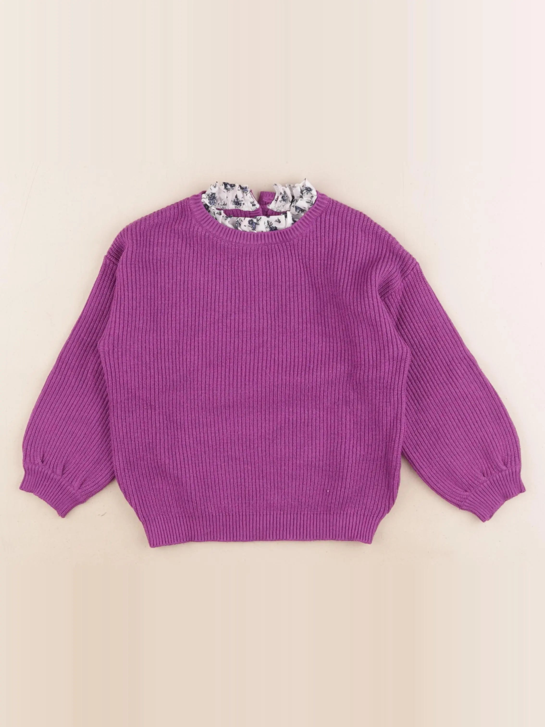 Vertbaudet - pull violet - 4 ans
