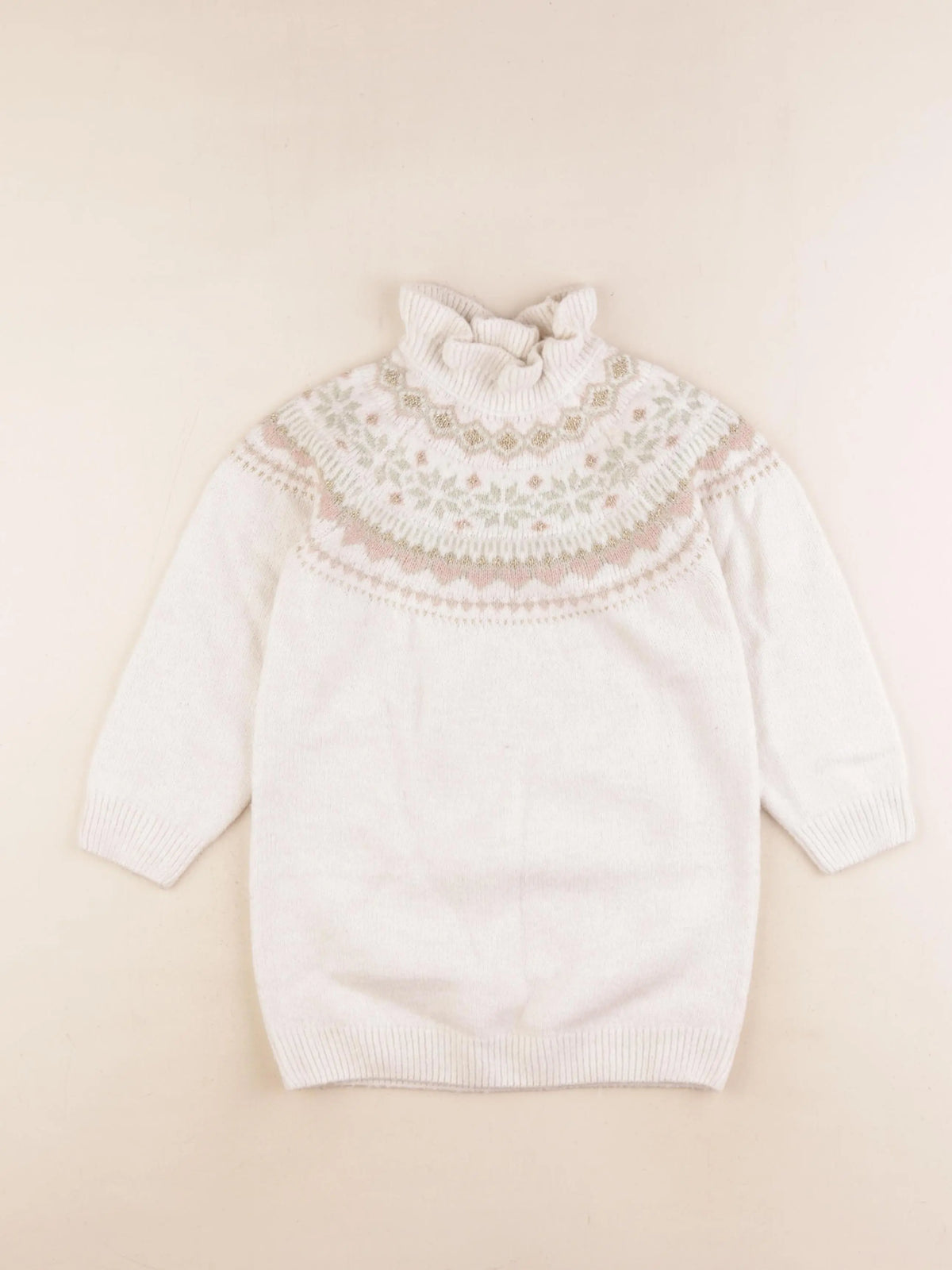 Vertbaudet - robe beige - 4 ans