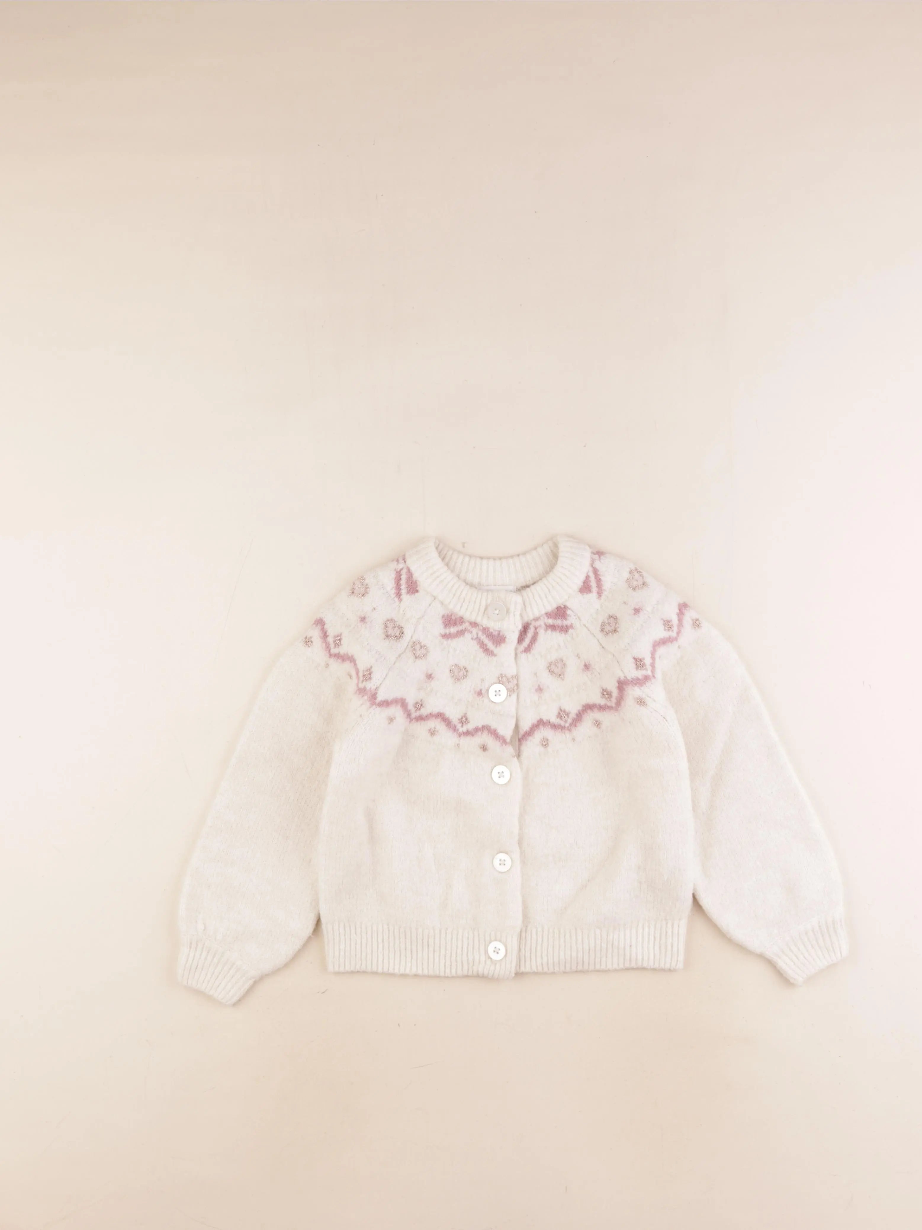 Vertbaudet - gilet beige - 4 ans
