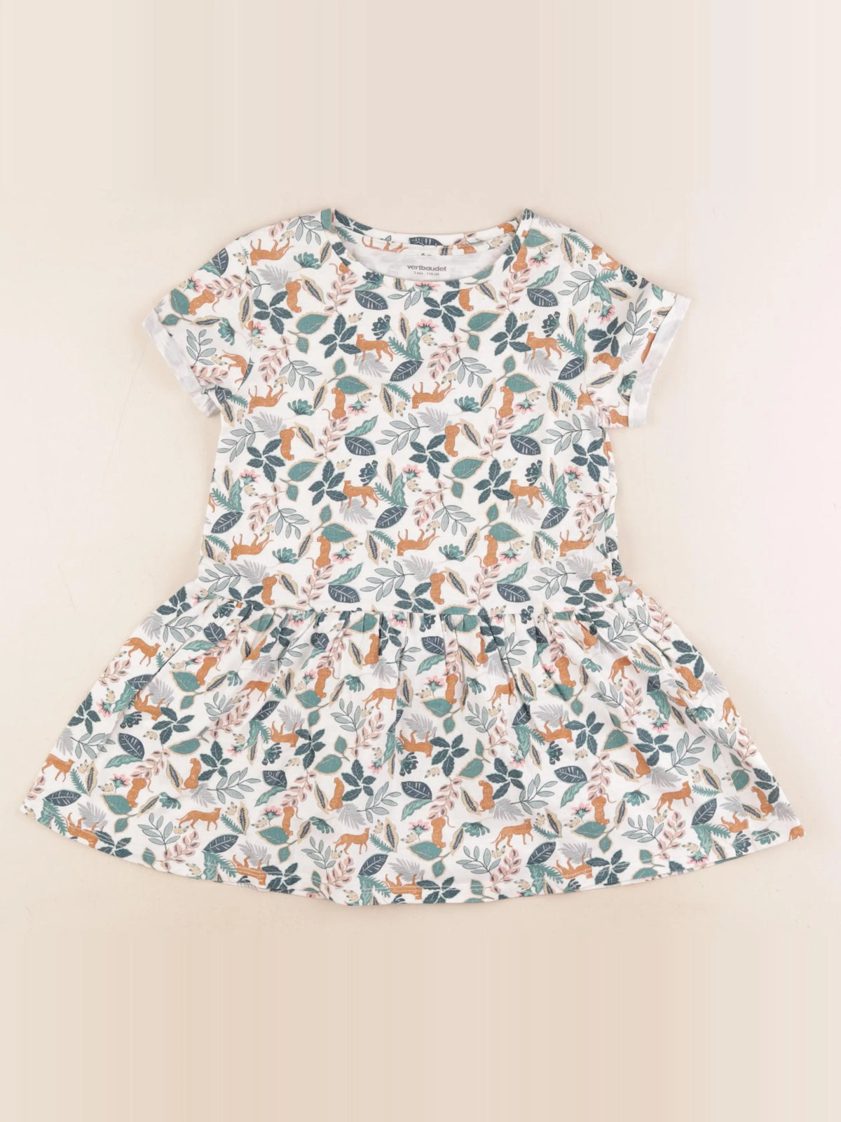 Vertbaudet - robe multicolore - 5 ans