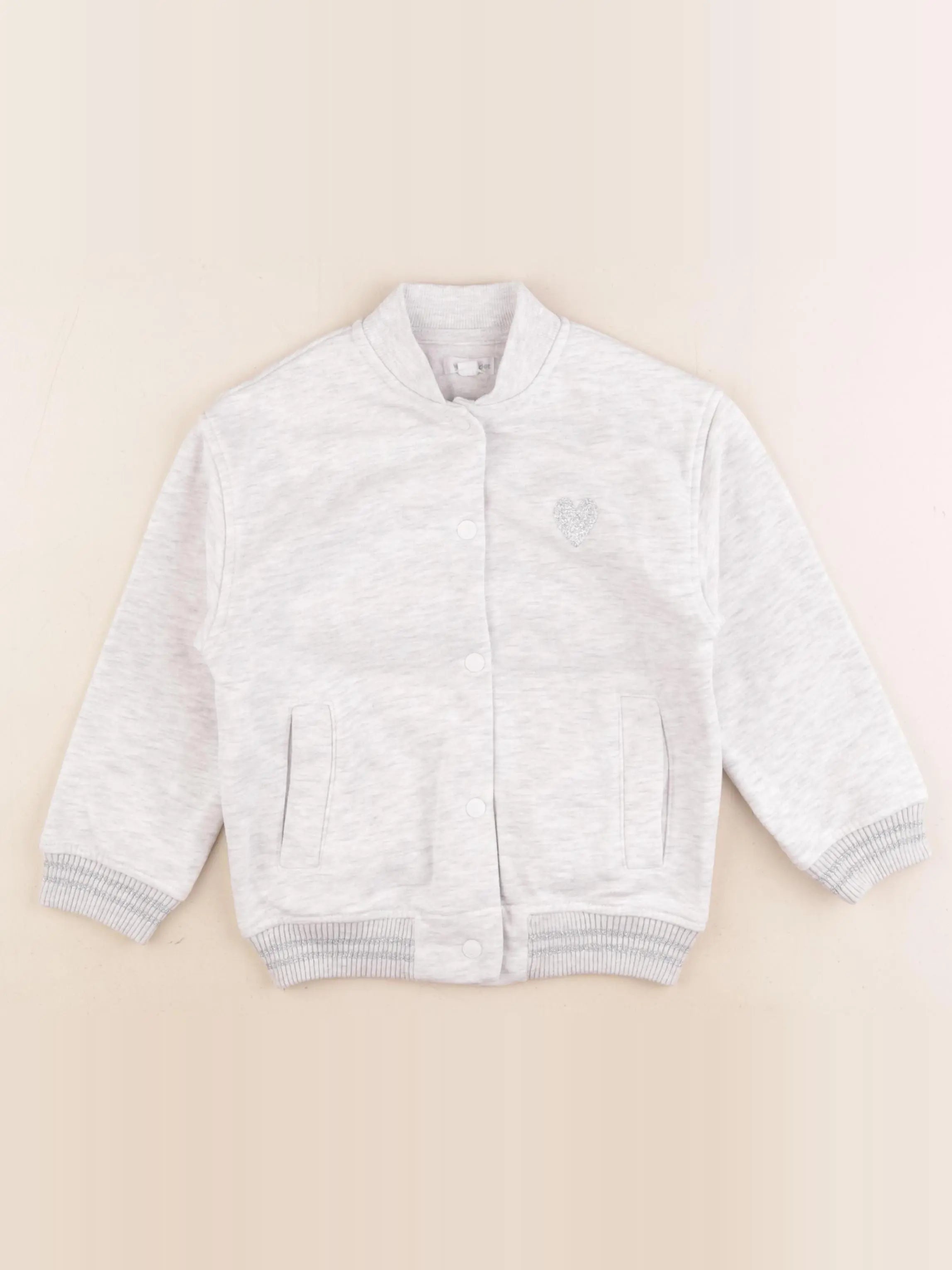 Vertbaudet - sweat gris - 5 ans