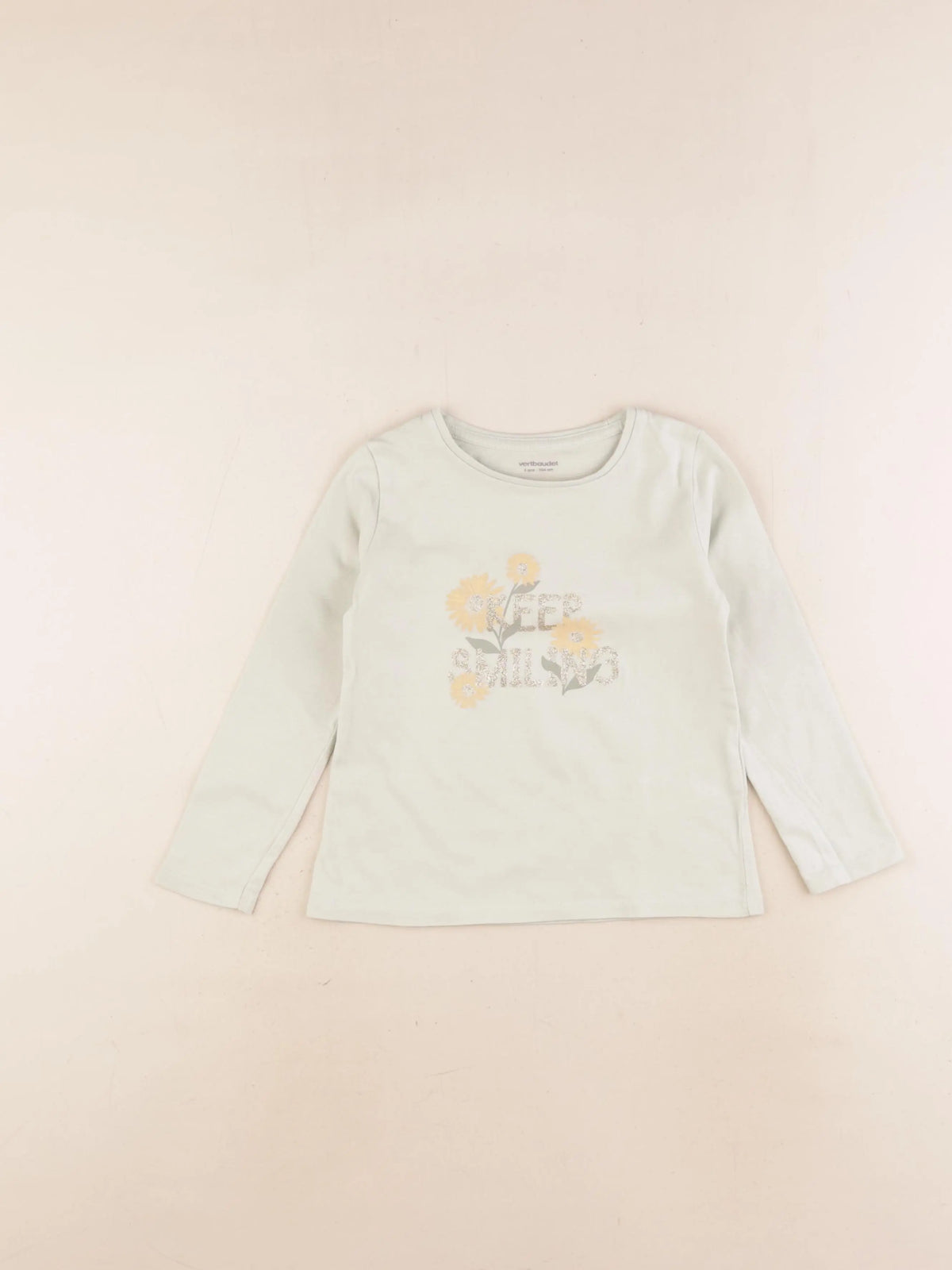 Vertbaudet - tee-shirt vert - 4 ans