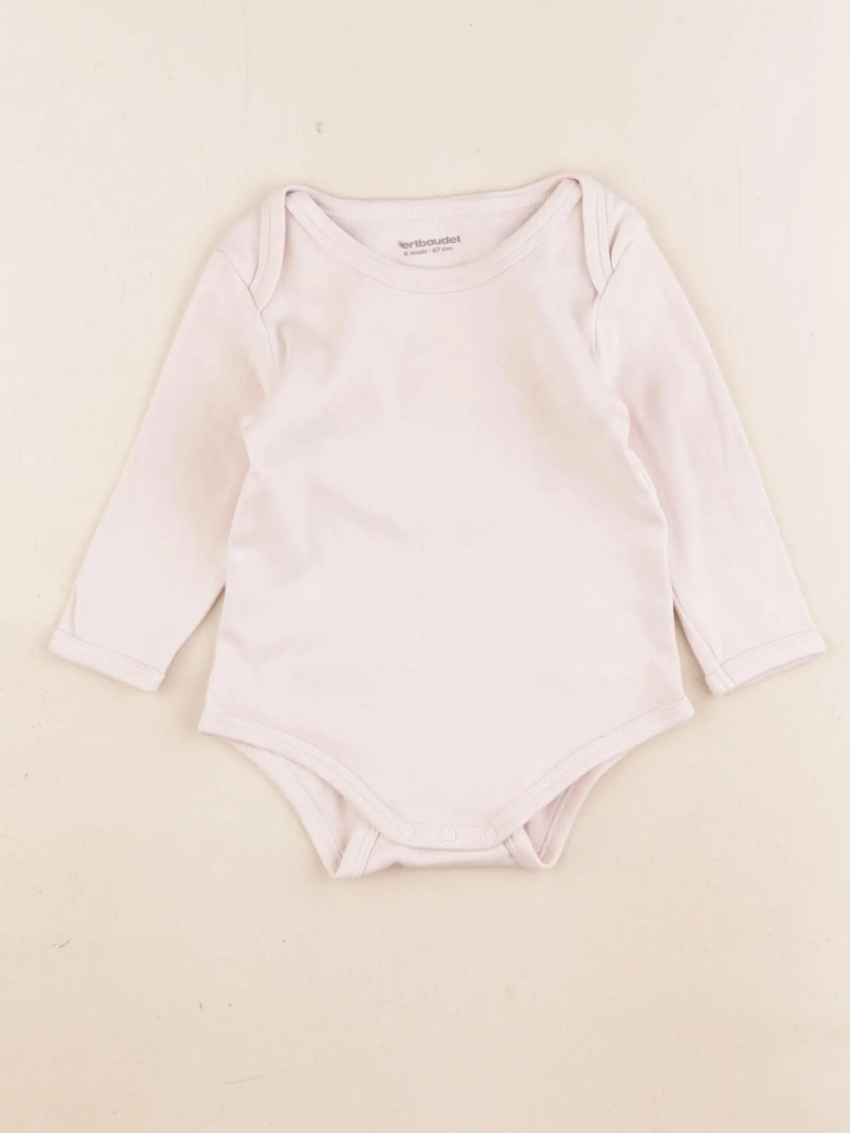 Vertbaudet - body rose - 6 mois