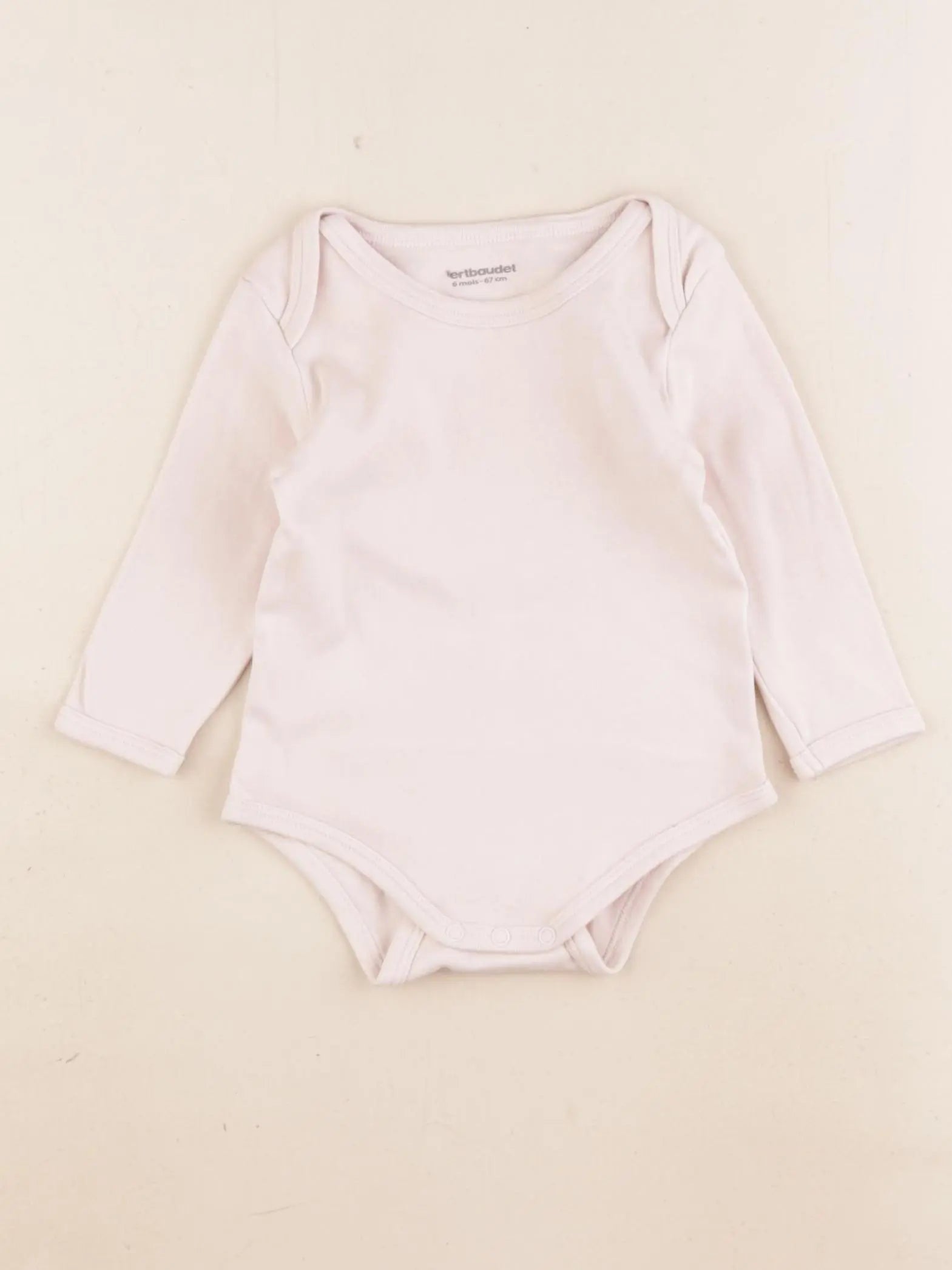 Vertbaudet - body rose - 6 mois