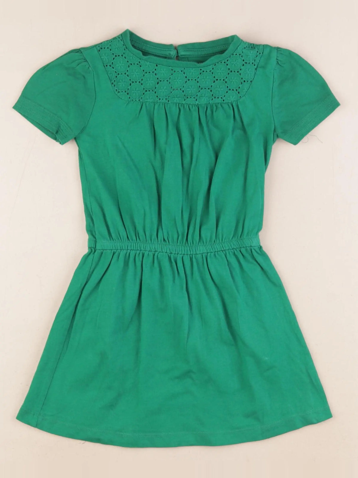 Vertbaudet - robe vert - 3 ans