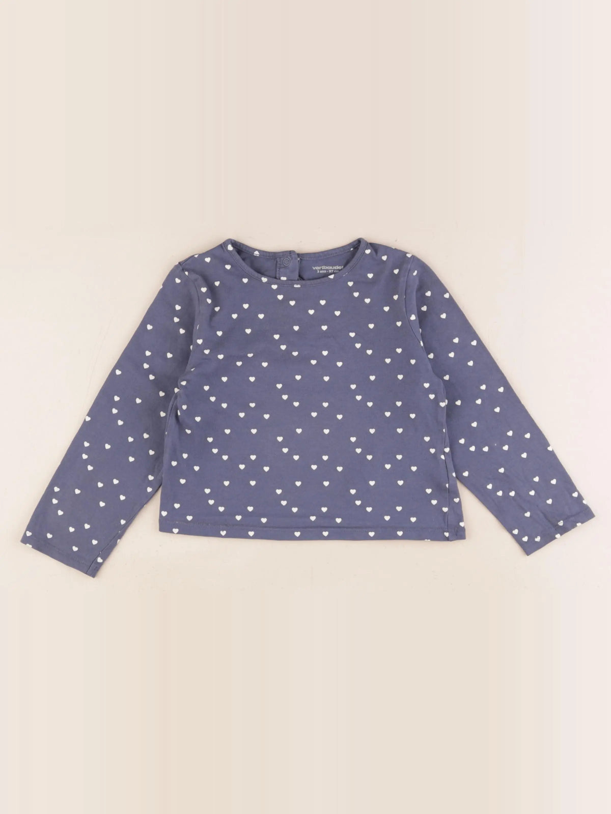 Vertbaudet - tee-shirt bleu - 3 ans