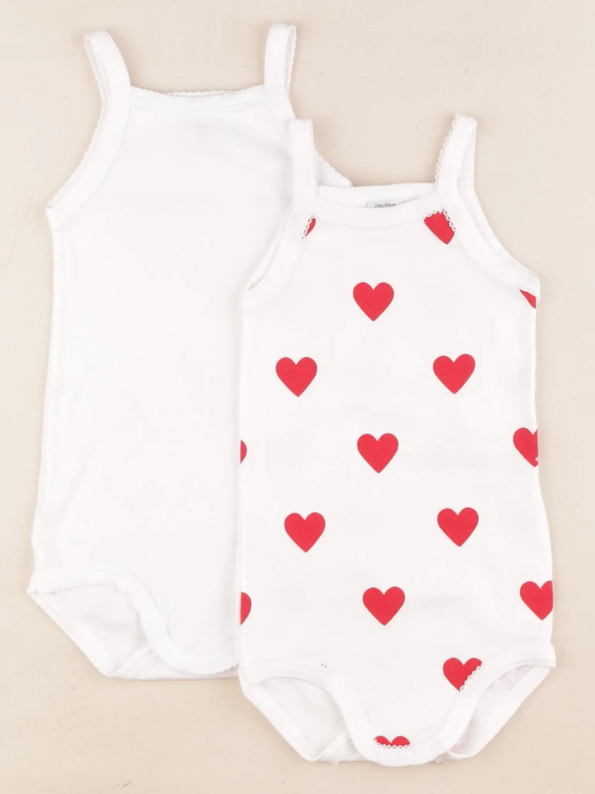 Petit Bateau - lot de 2 bodies en coton multicolore - 24 mois