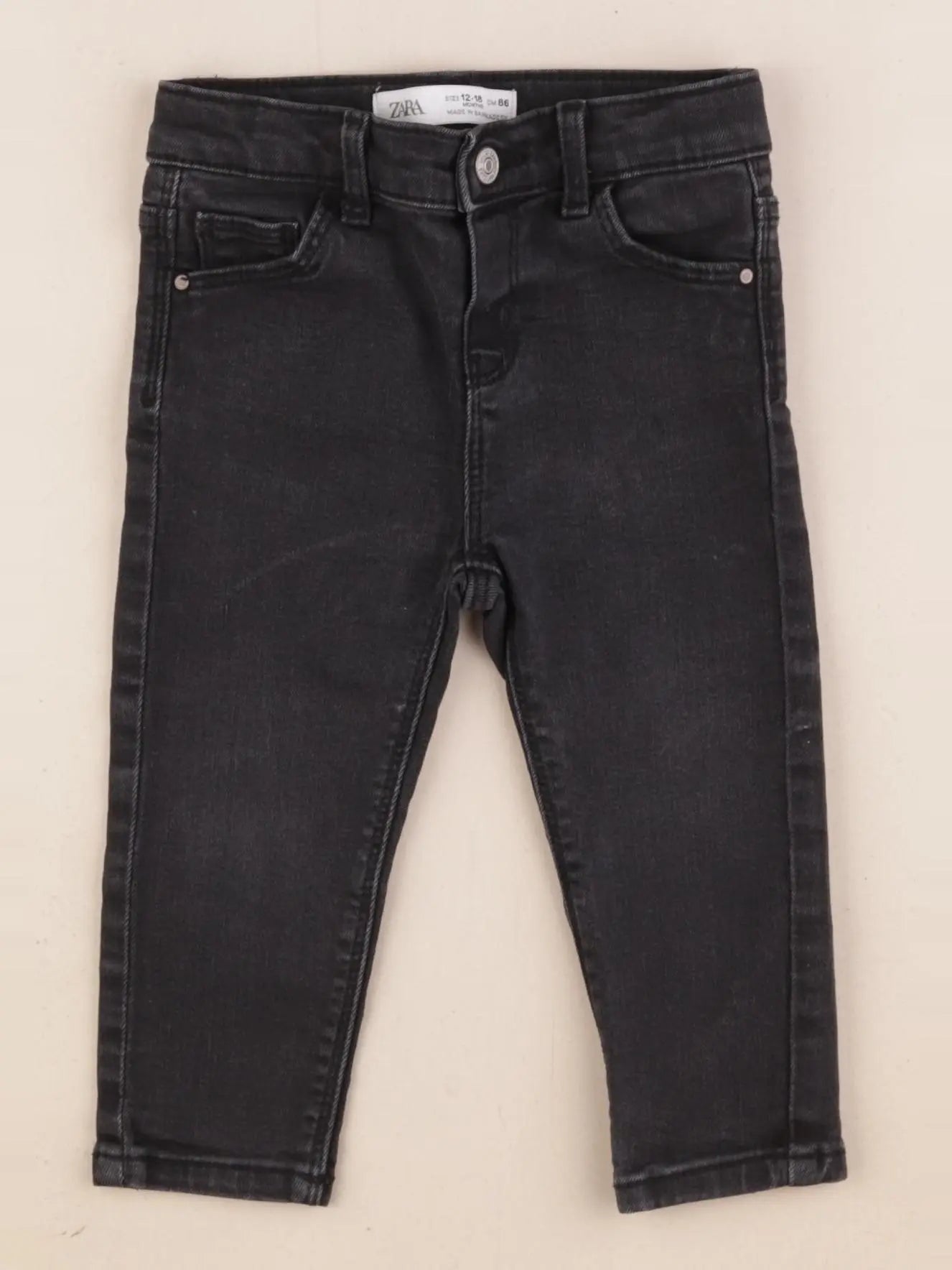 Zara - jean noir - 12/18 mois