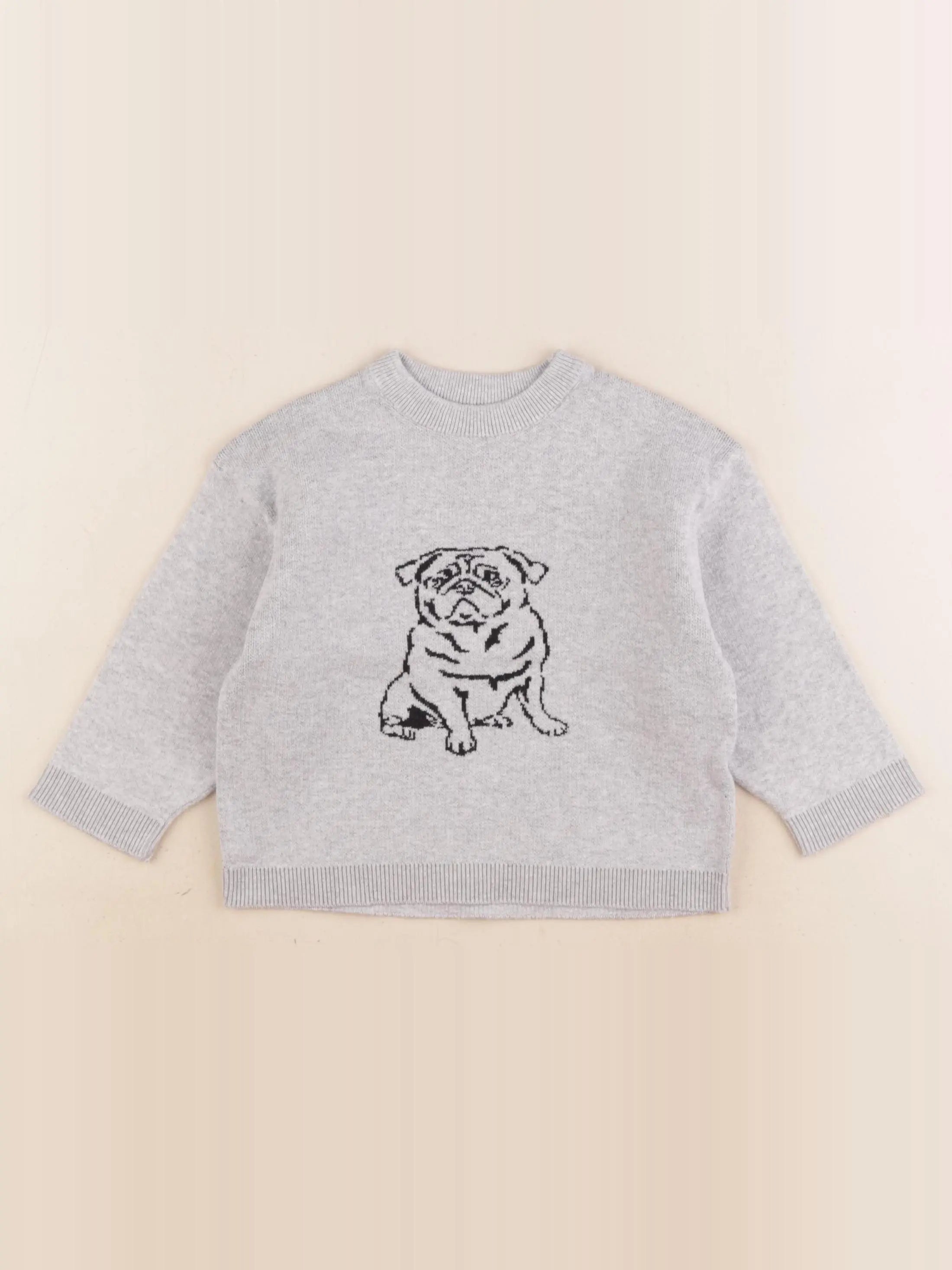 Zara - pull gris - 12/18 mois