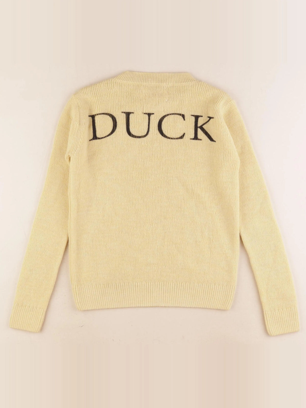 The animals observatory - pull imprimé au dos jaune - 8 ans