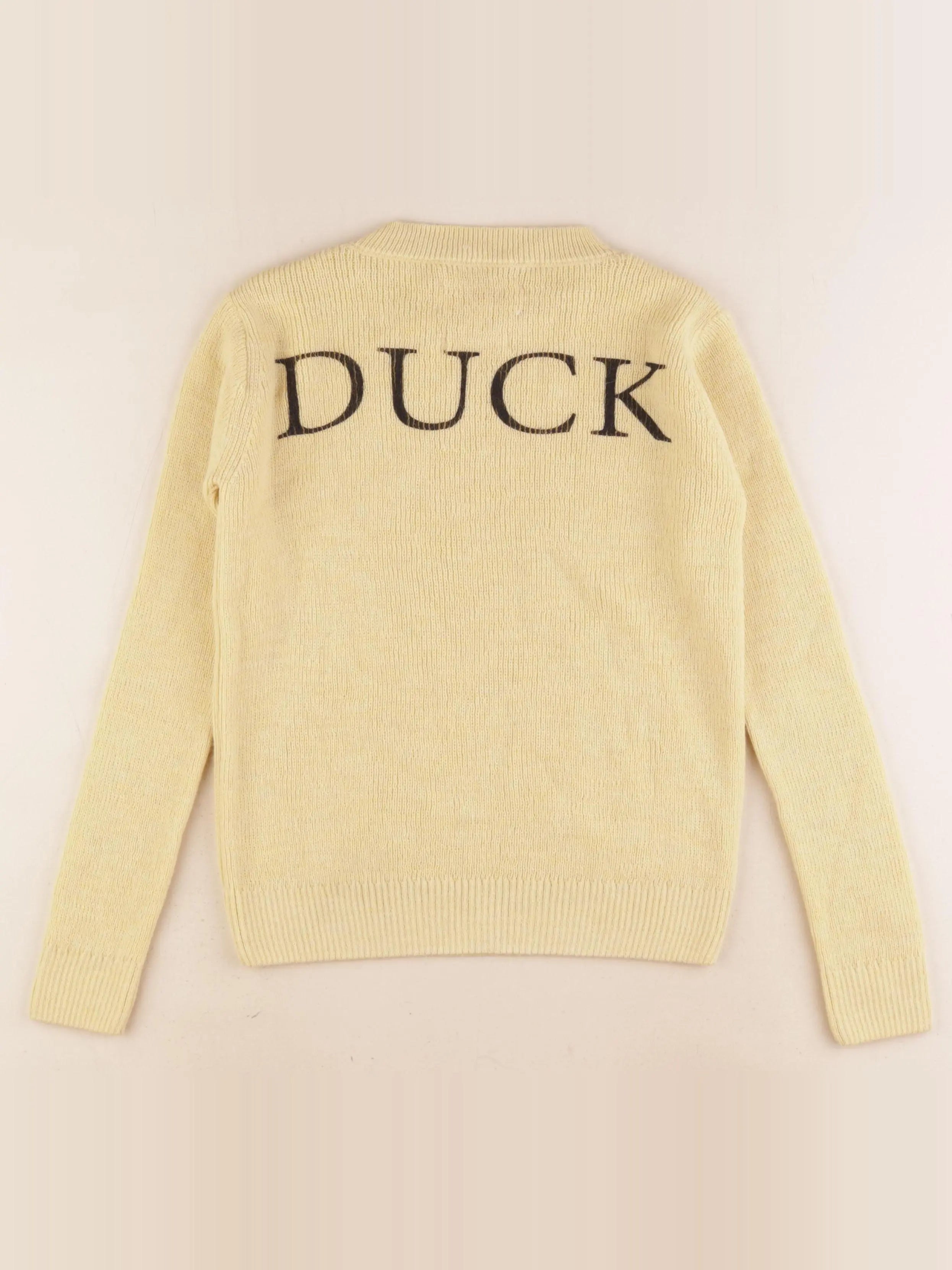 The animals observatory - pull imprimé au dos jaune - 8 ans