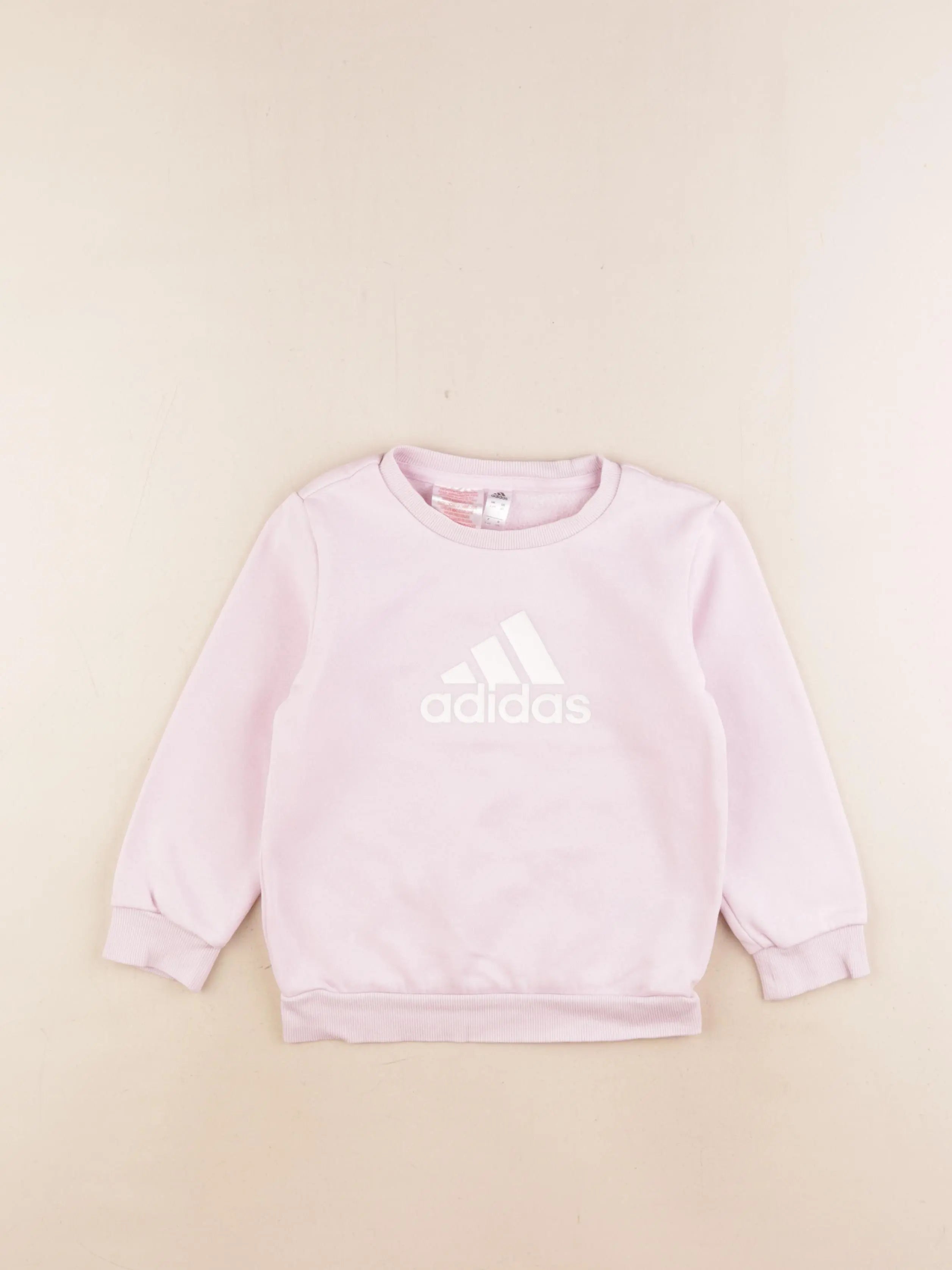Adidas - sweat rose - 3/4 ans