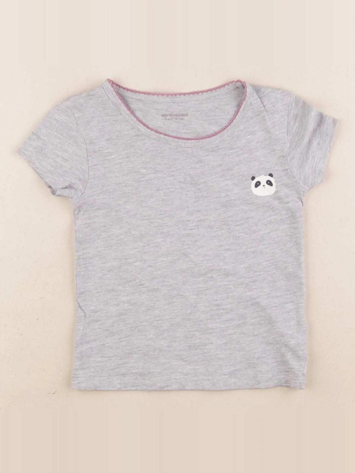 Vertbaudet - maillot de corps gris - 3 ans