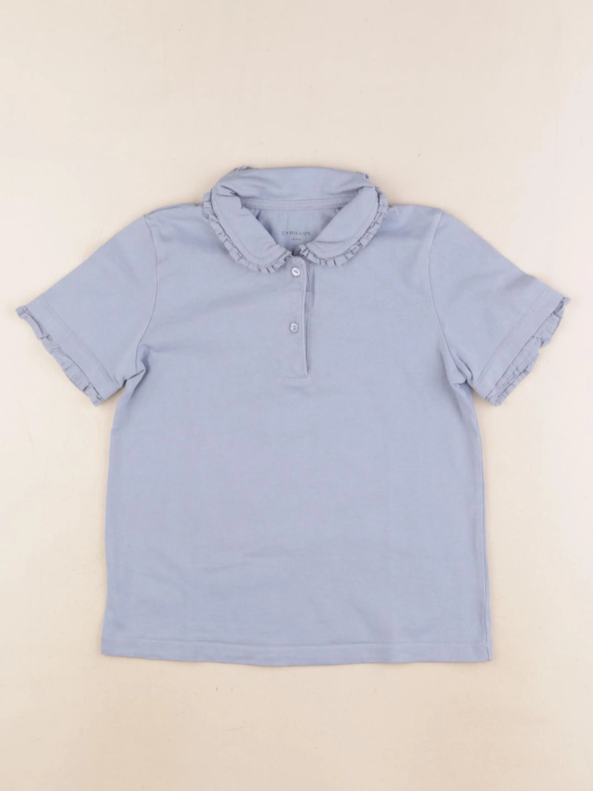 Cyrillus - polo bleu - 8 ans