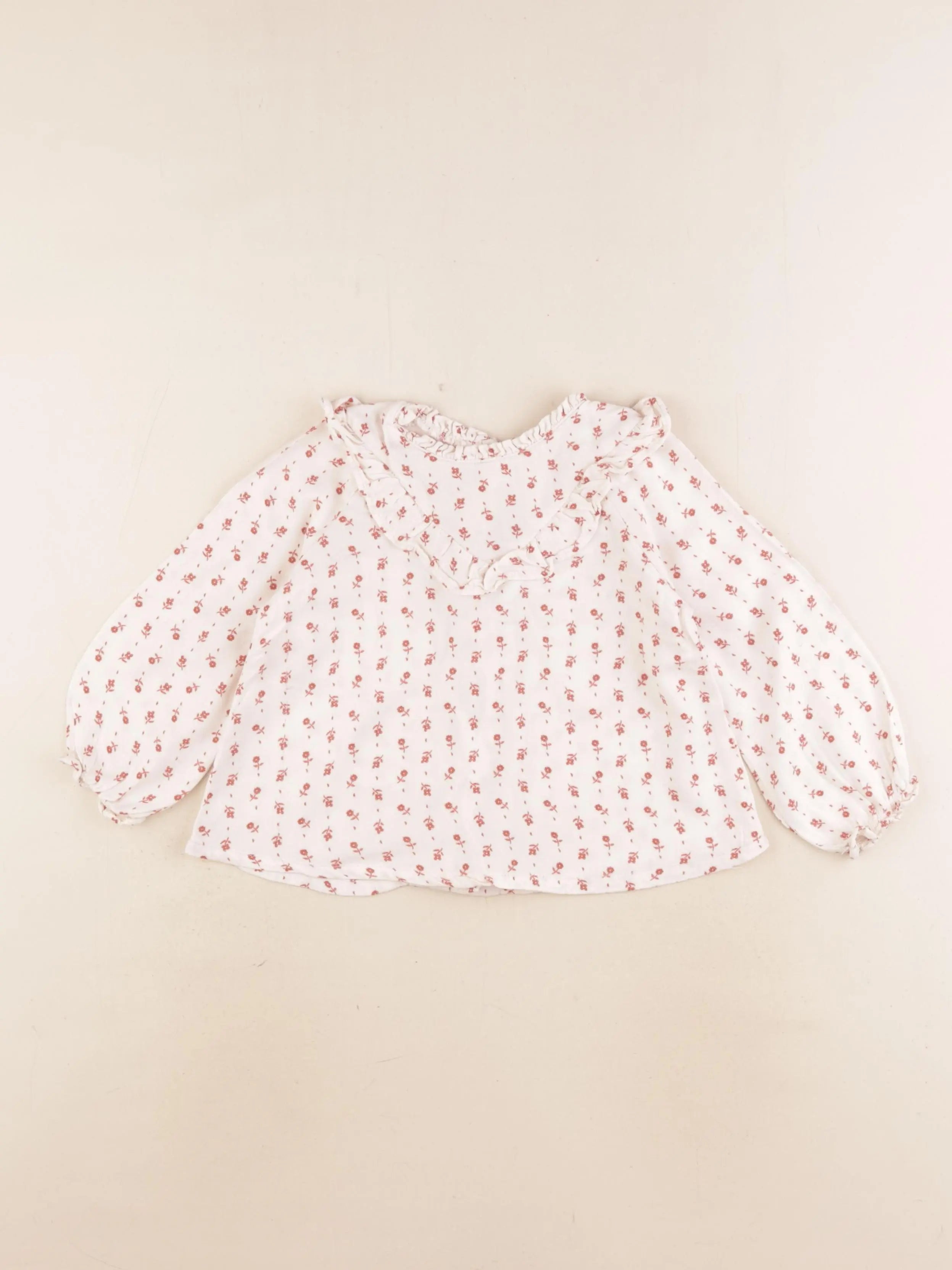 Vertbaudet - blouse beige - 24 mois