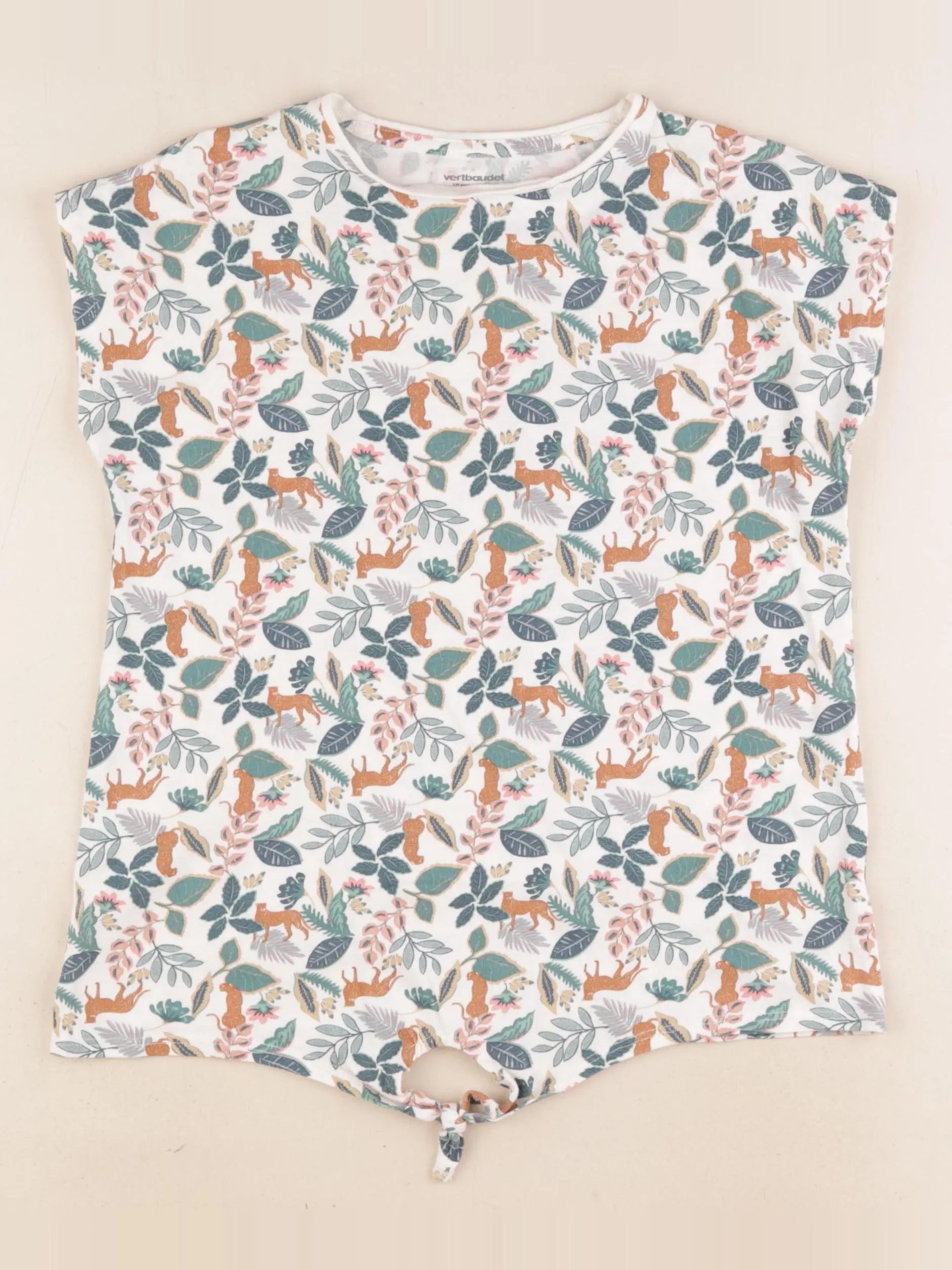 Vertbaudet - tee-shirt multicolore - 10 ans