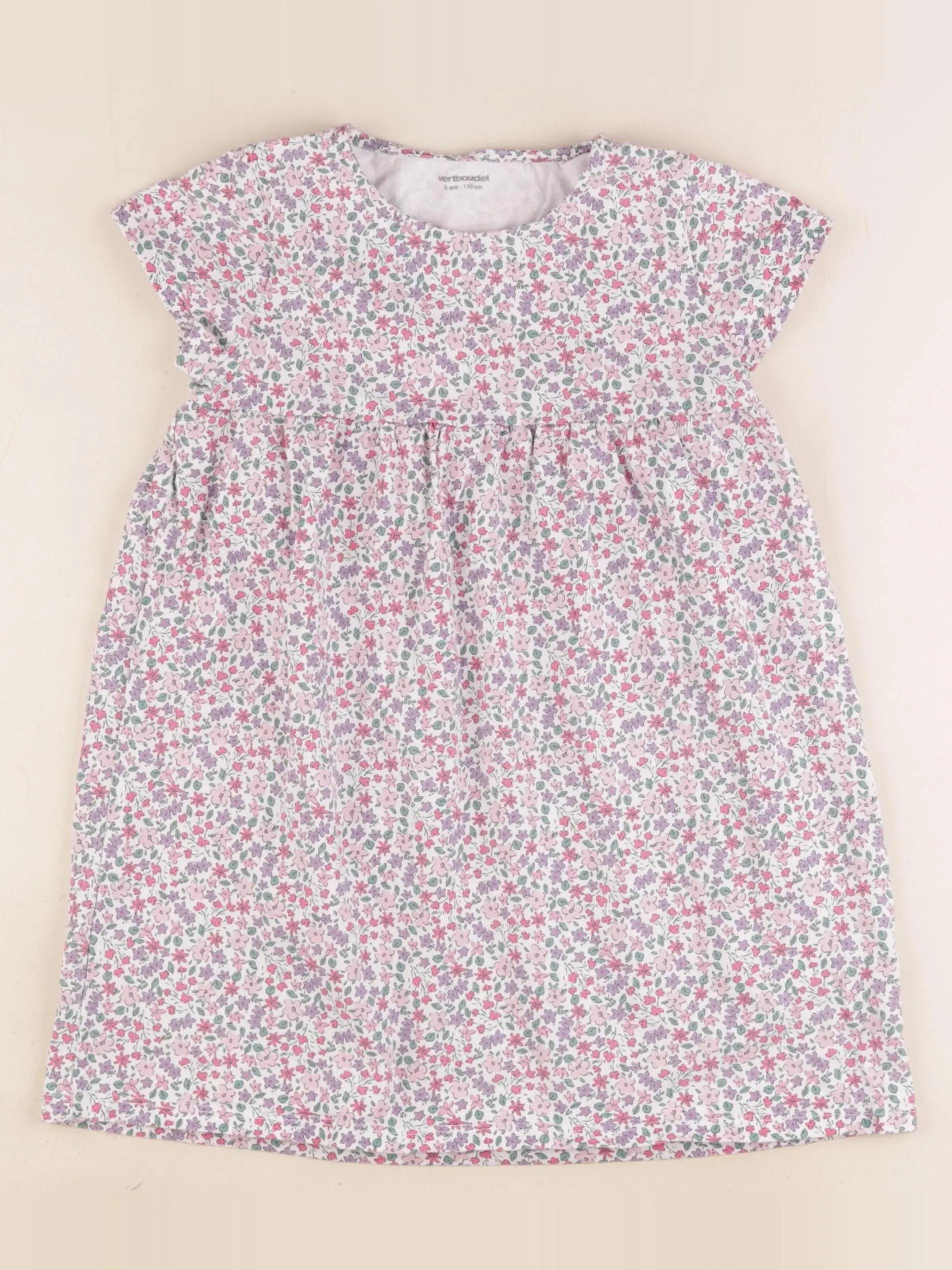Vertbaudet - robe multicolore - 5 ans