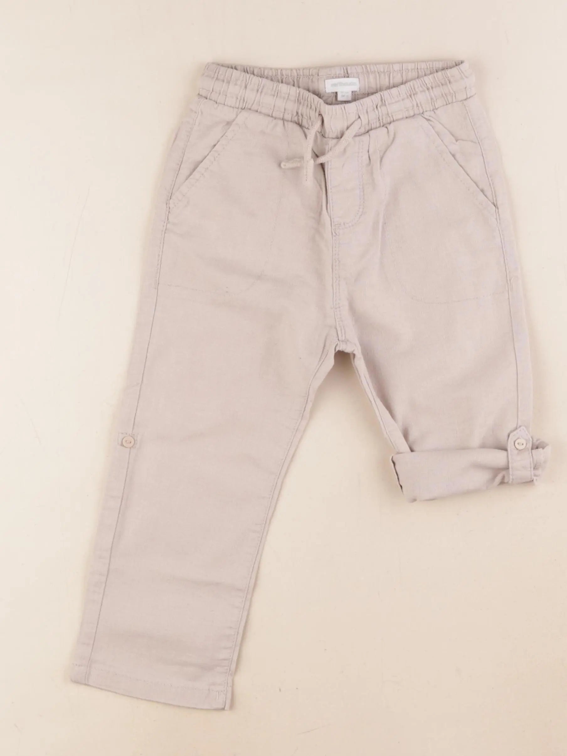 Vertbaudet - pantalon beige - 3 ans