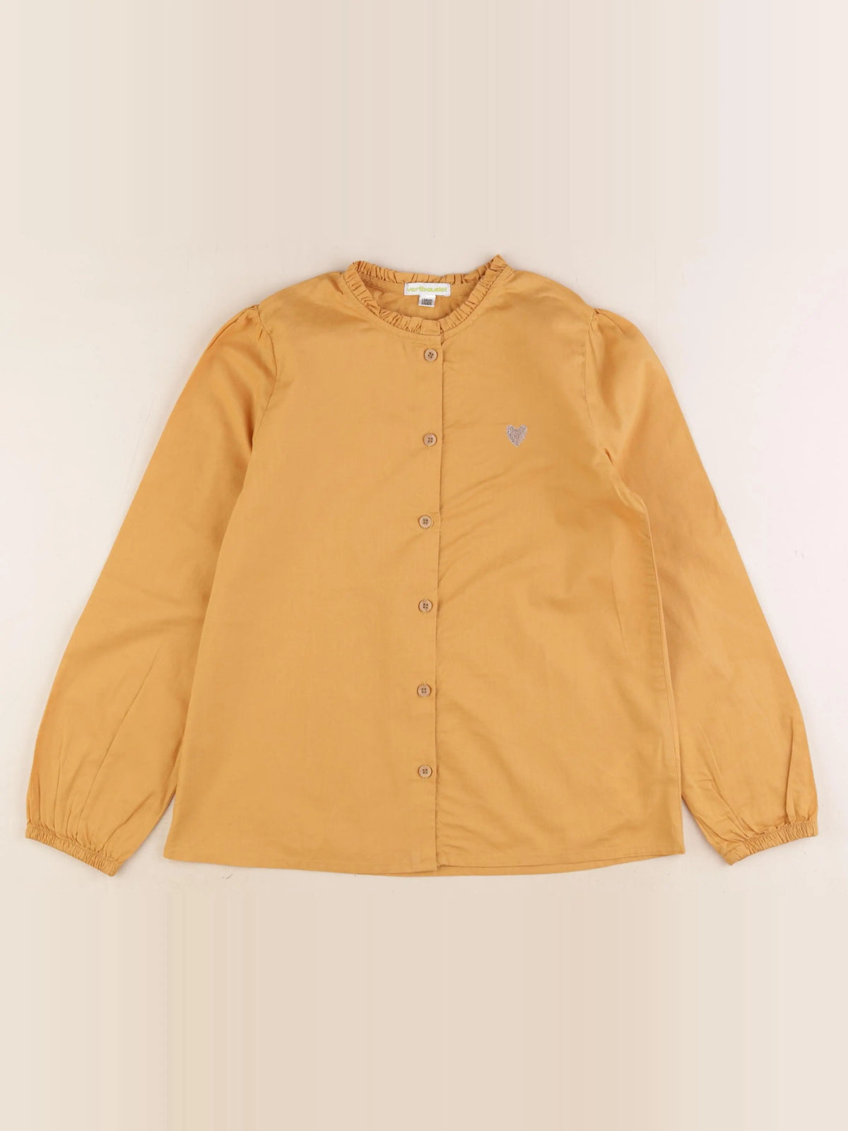 Vertbaudet - chemise jaune - 9 ans
