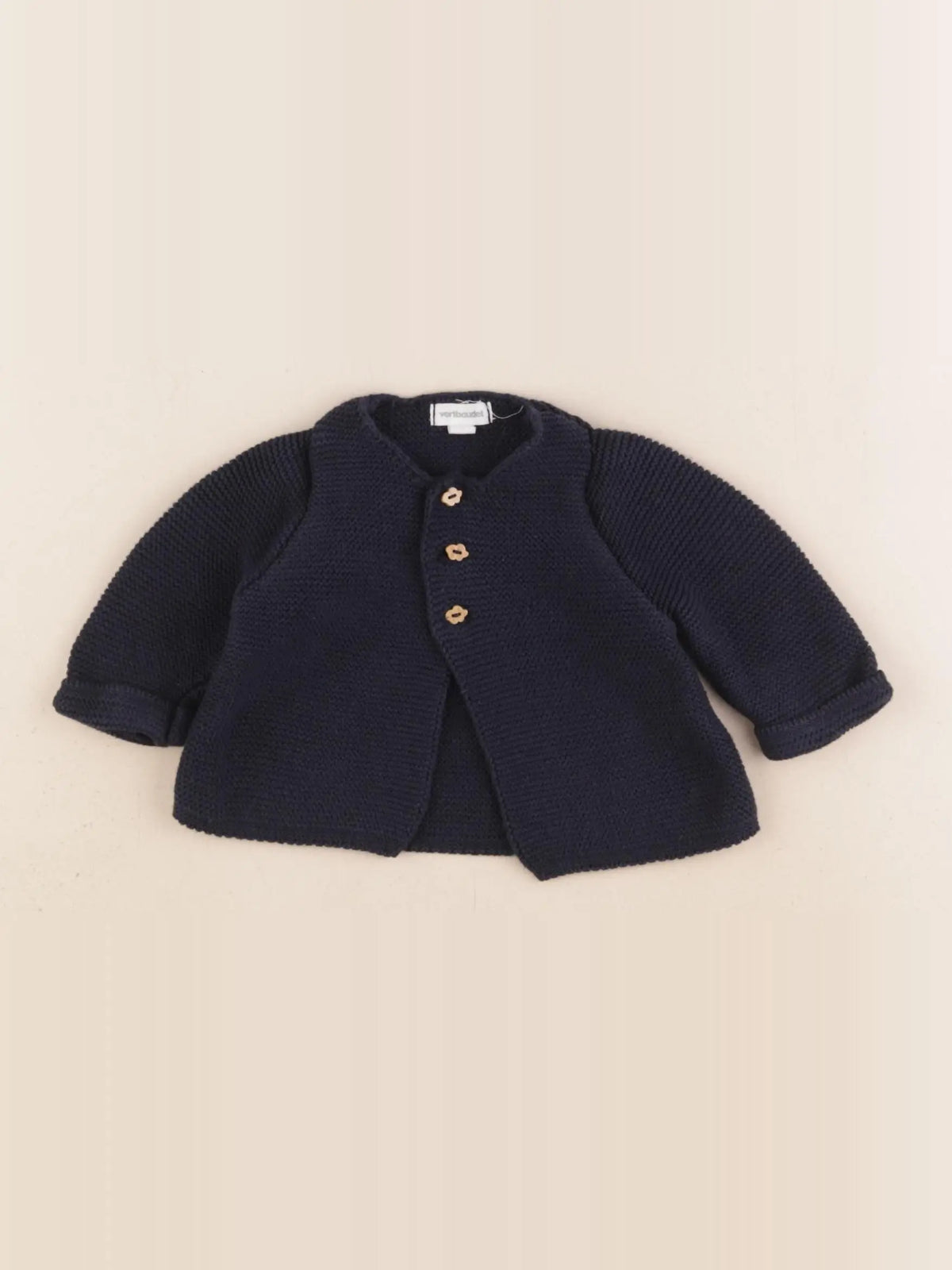 Vertbaudet - gilet bleu - 1 mois