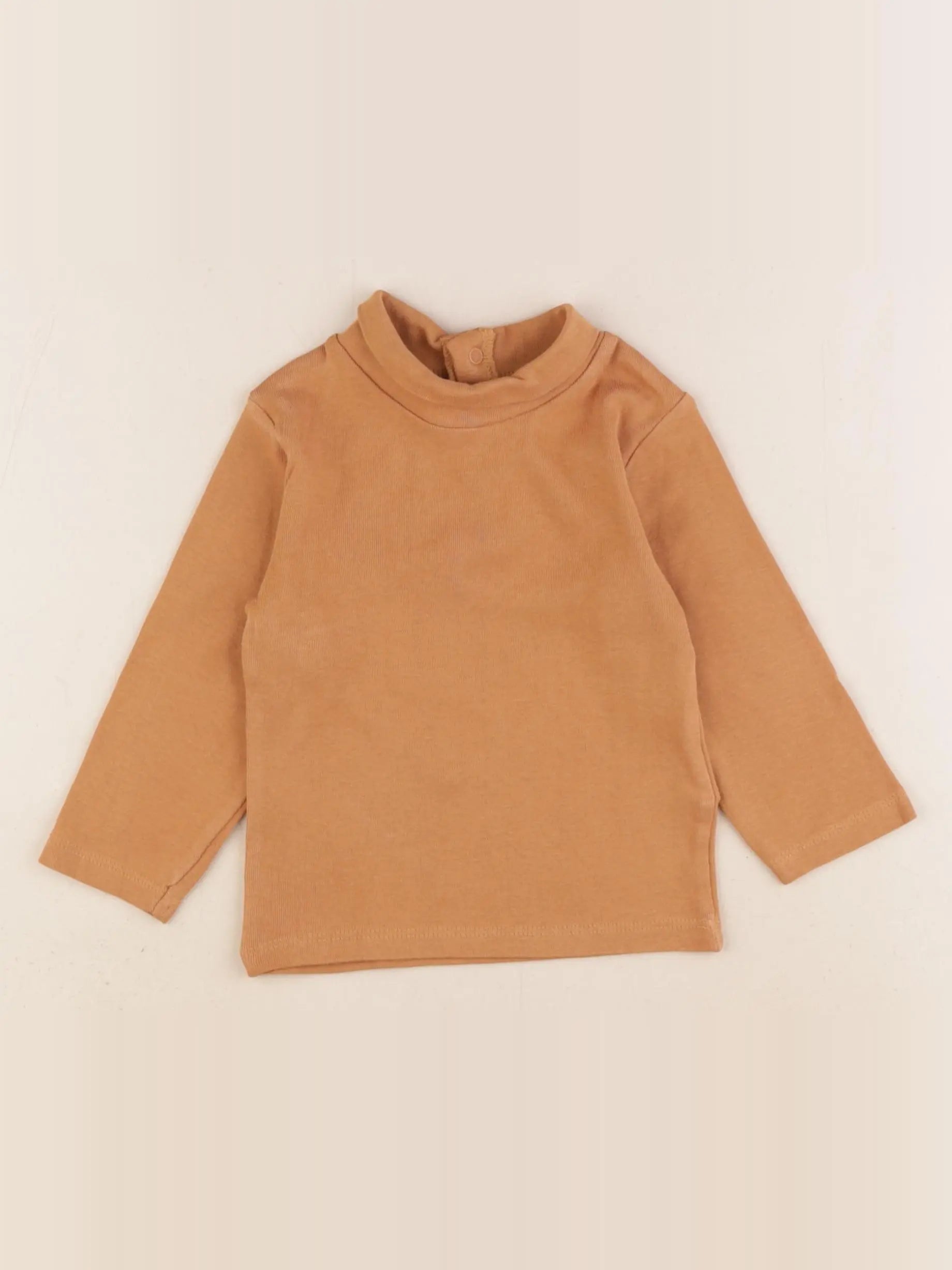 Vertbaudet - sous-pull marron - 12 mois