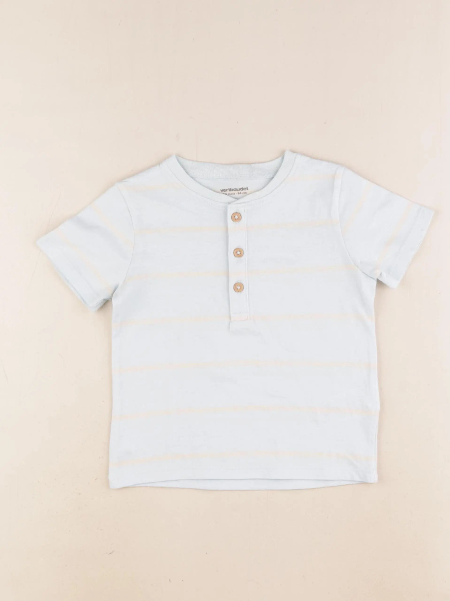 Vertbaudet - tee-shirt bleu - 24 mois