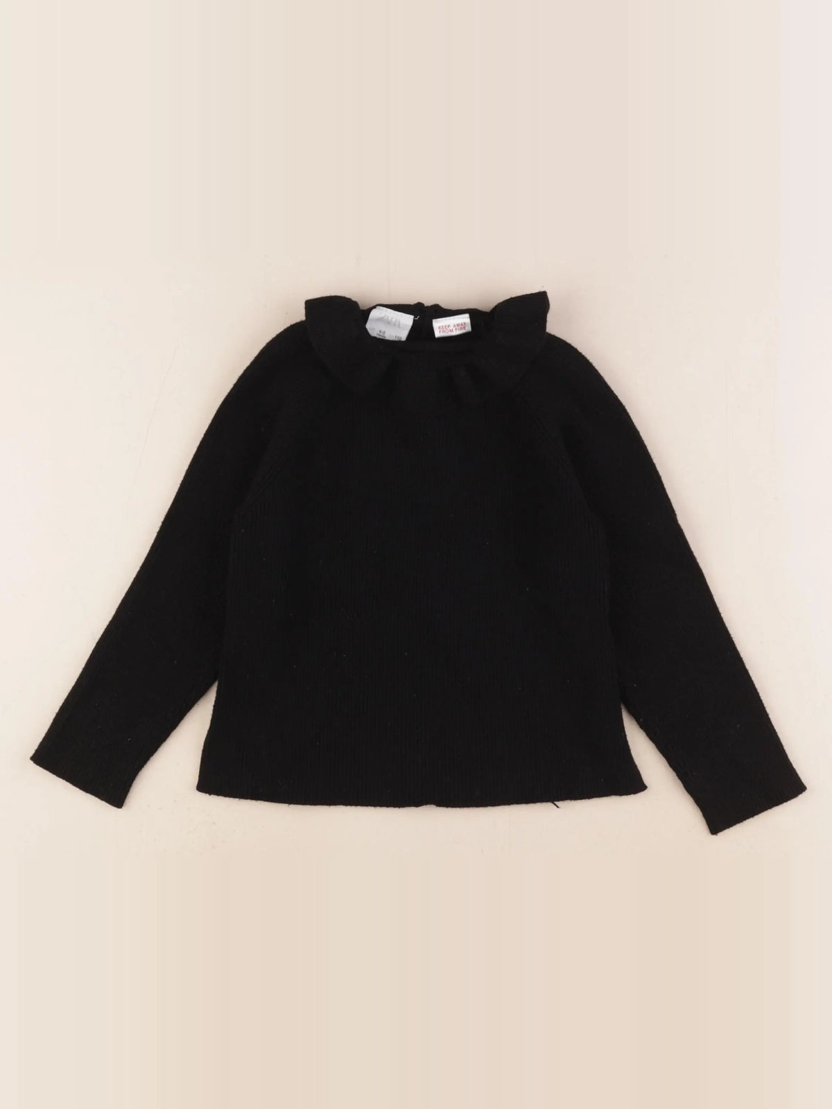 Zara - pull noir - 4/5 ans