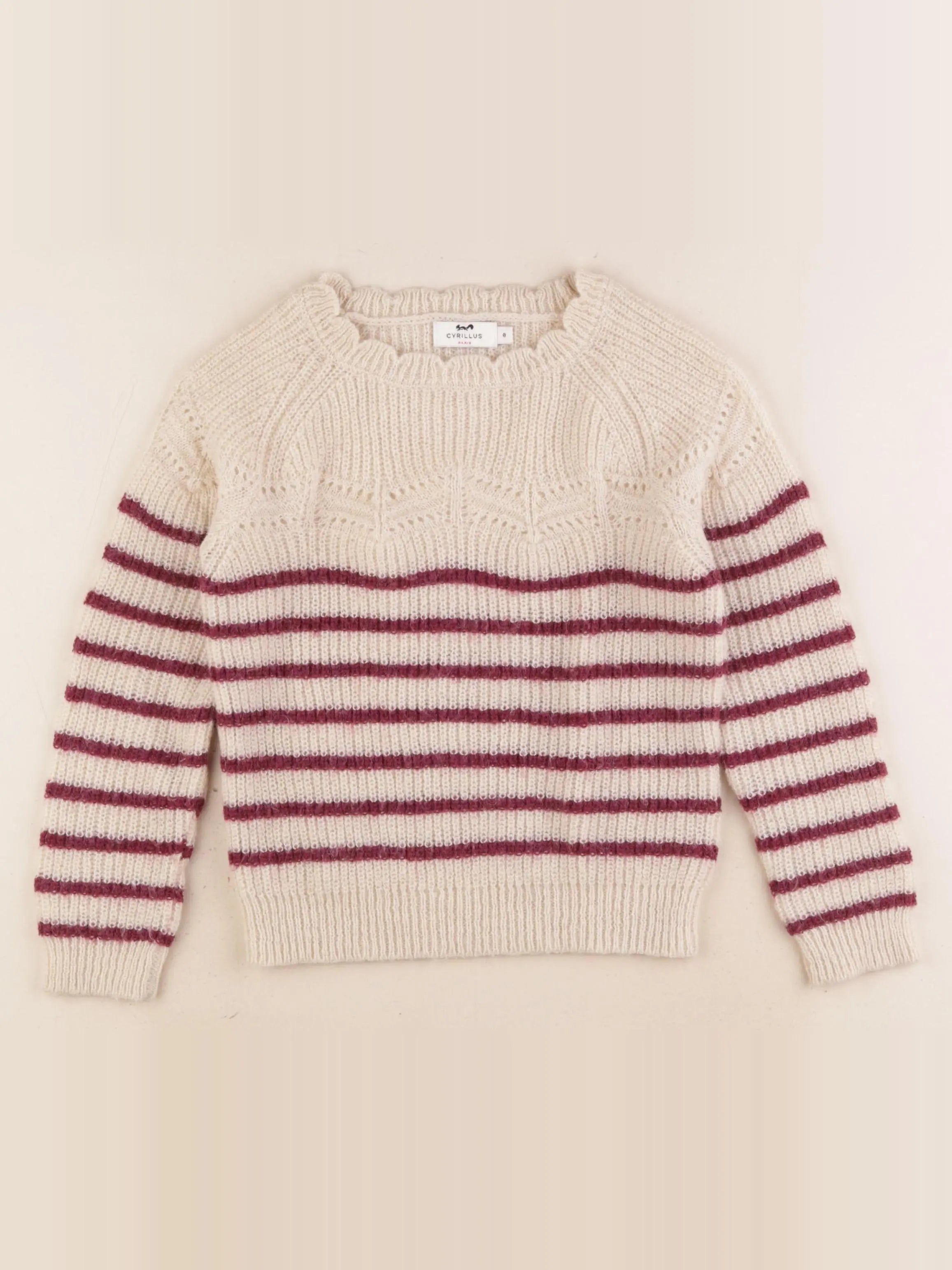 Cyrillus - pull beige - 8 ans