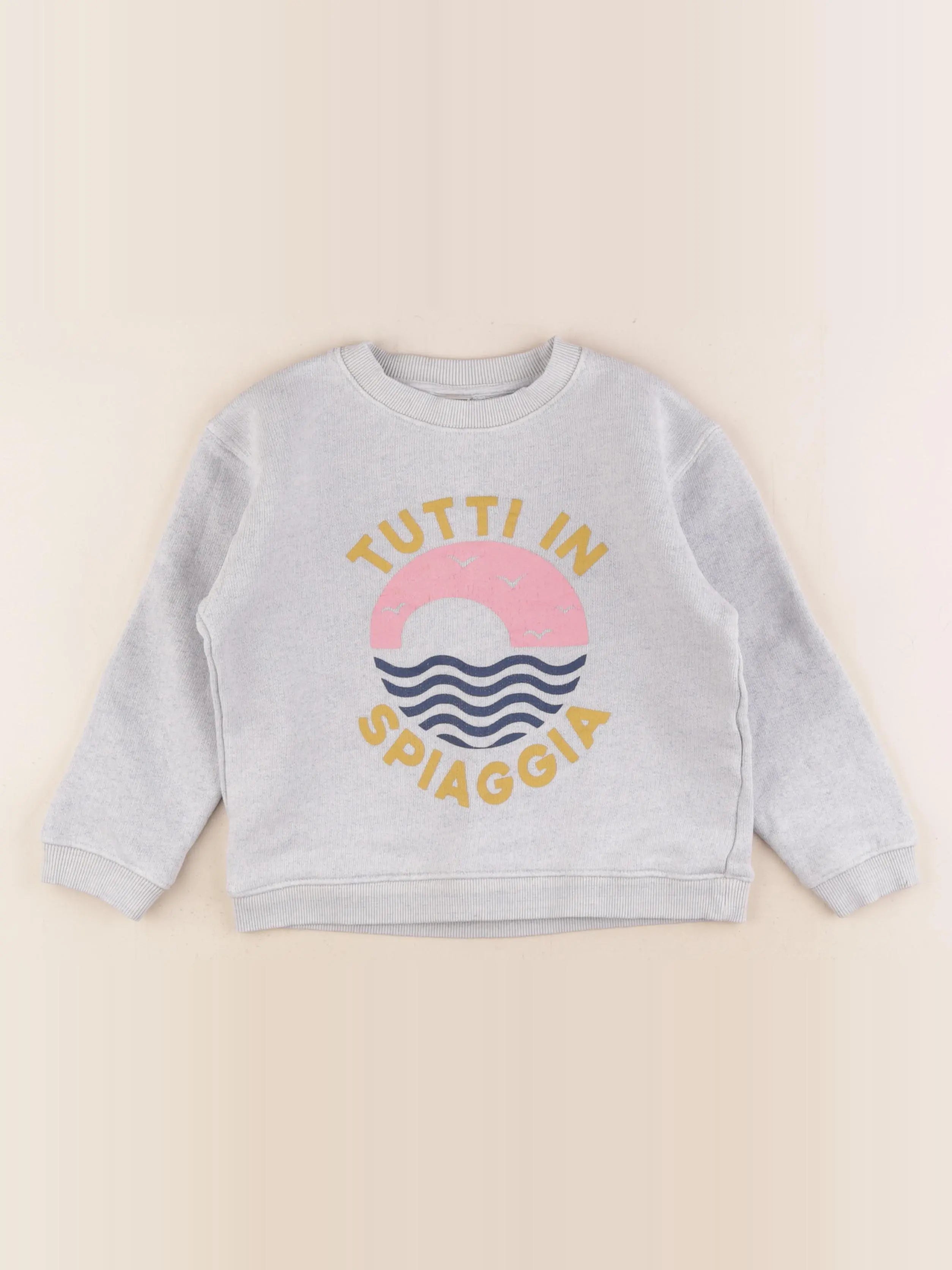 Bonton - sweat bleu - 6 ans