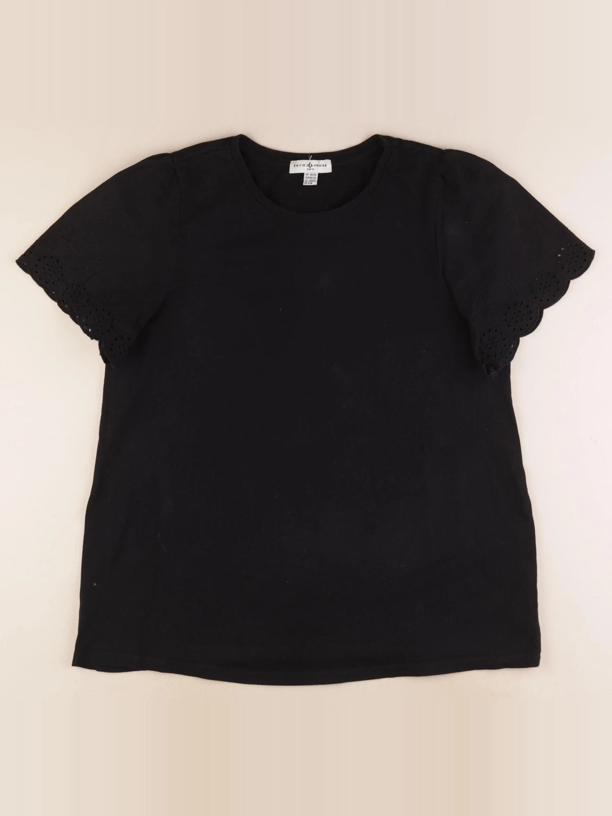 Envie de fraise - tee-shirt grossesse noir - 38 à 40