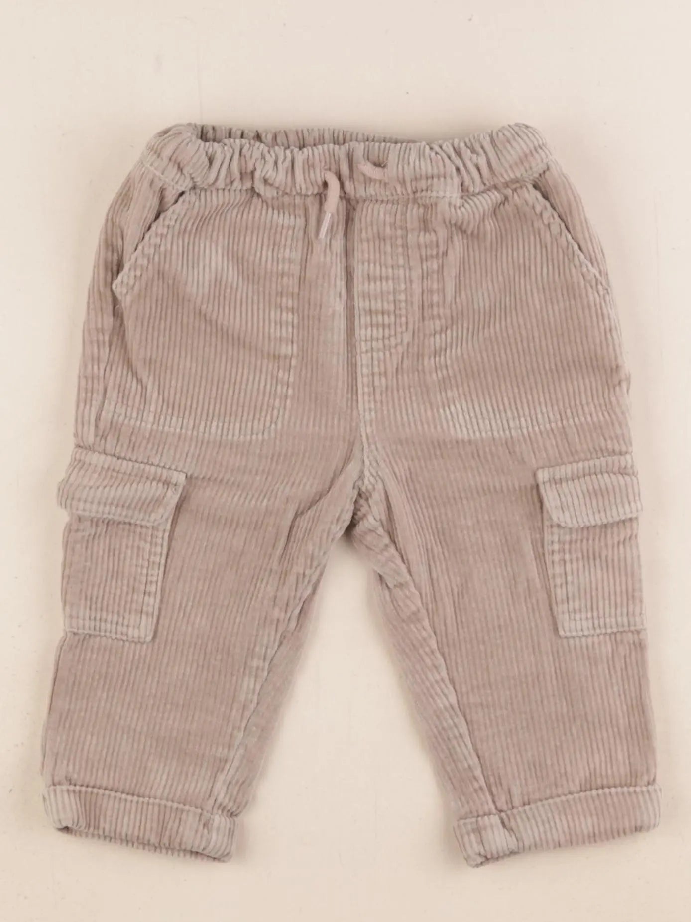Vertbaudet - pantalon beige - 12 mois