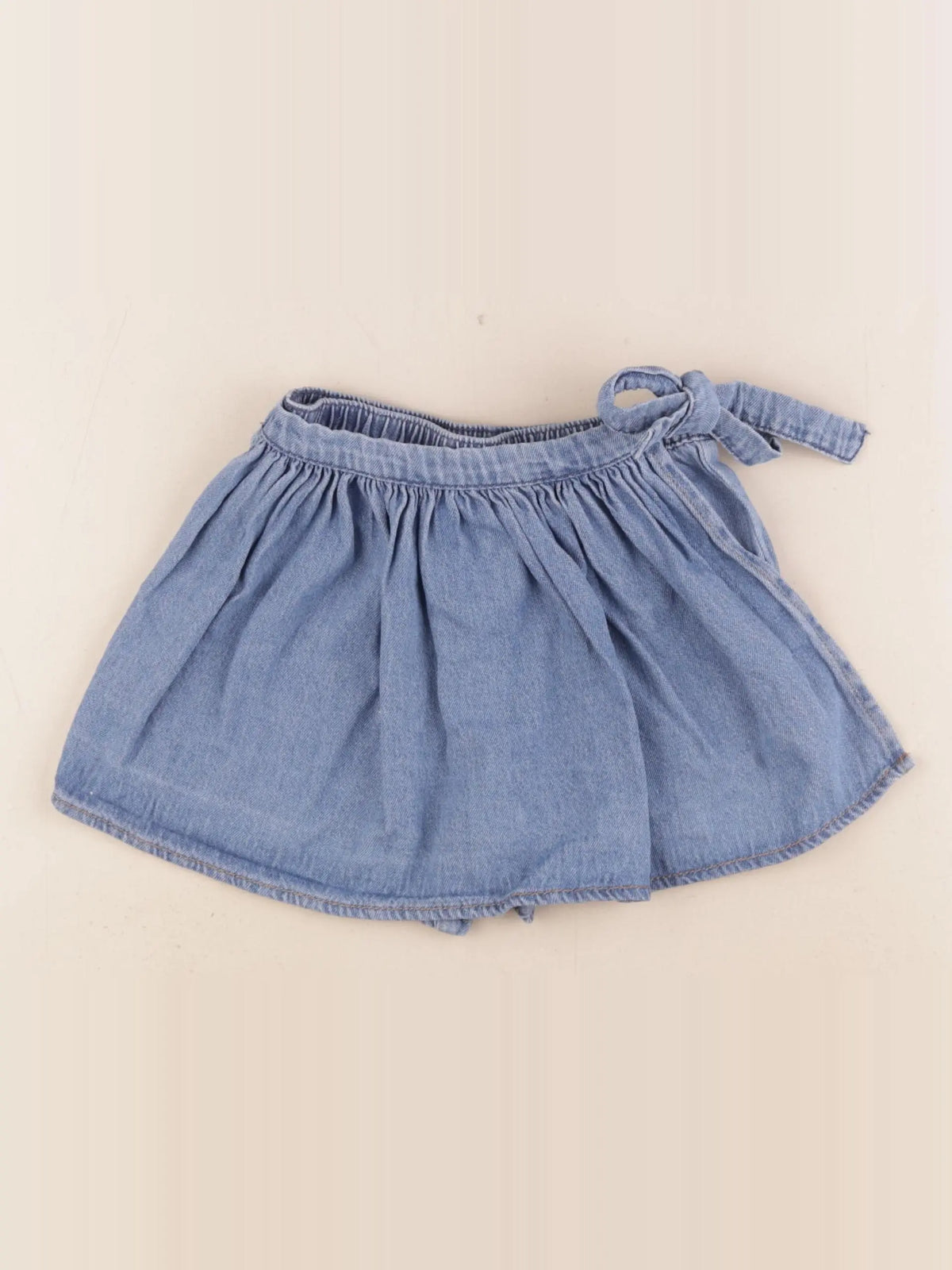 Vertbaudet - jupe short bleu - 4 ans
