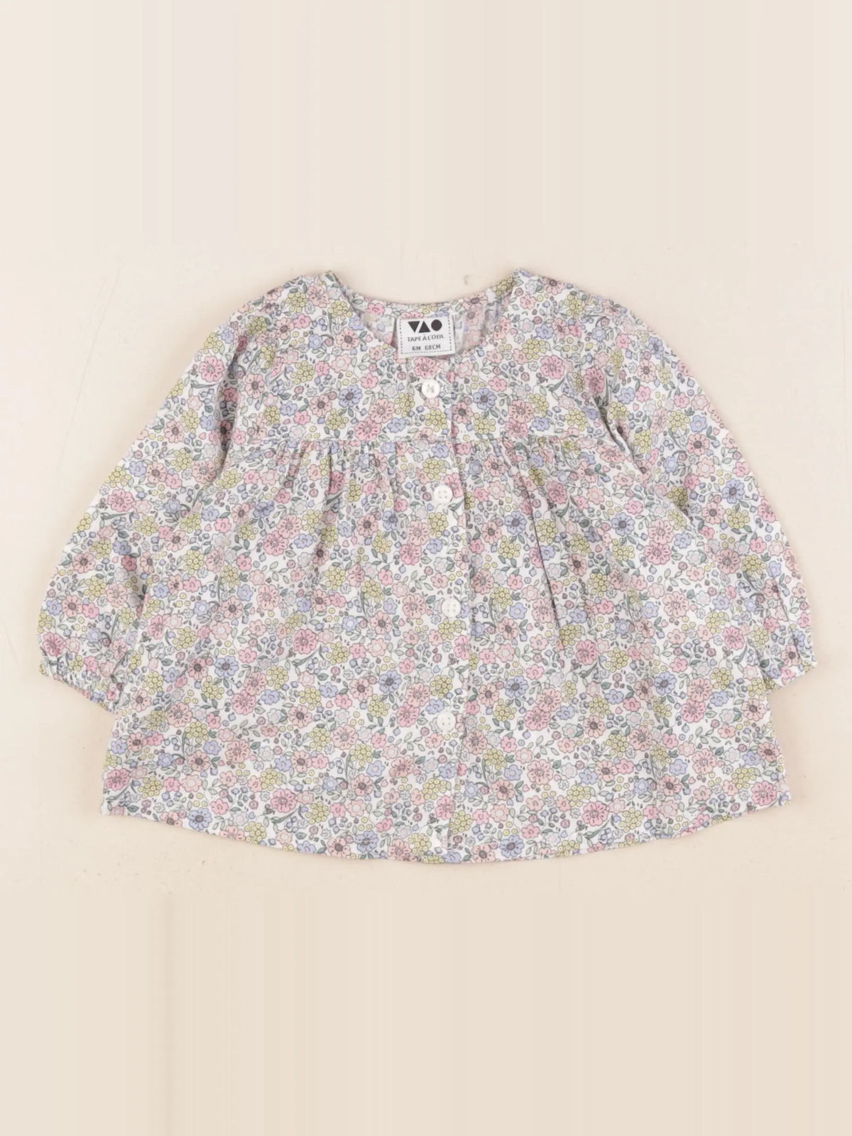 Tape à l'oeil - blouse multicolore - 6 mois