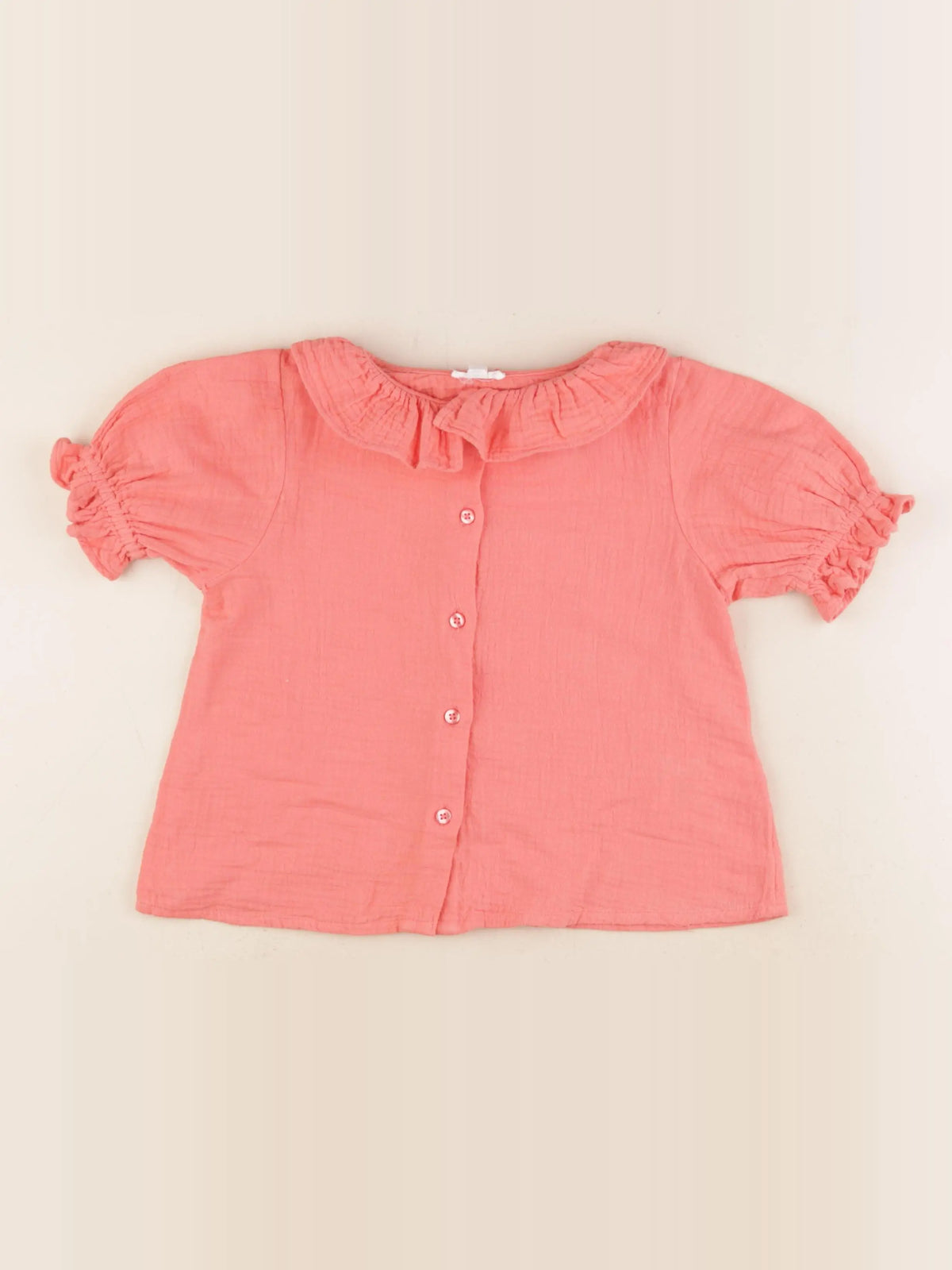 Vertbaudet - blouse orange - 5 ans