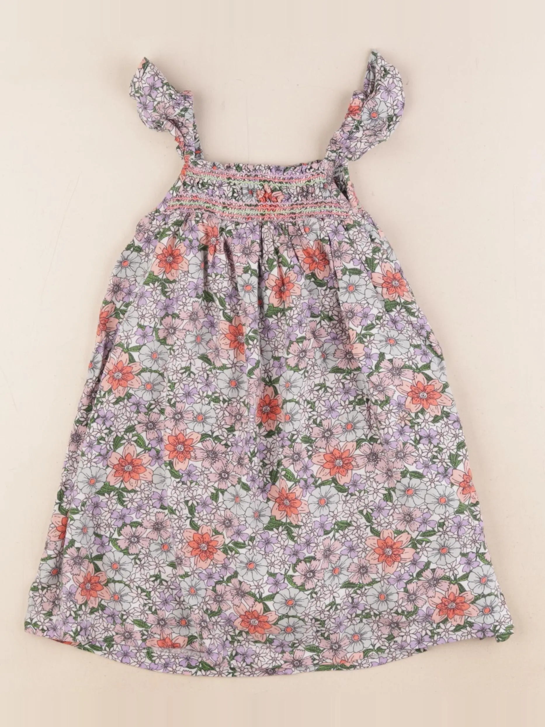 Monoprix - robe multicolore - 3 ans