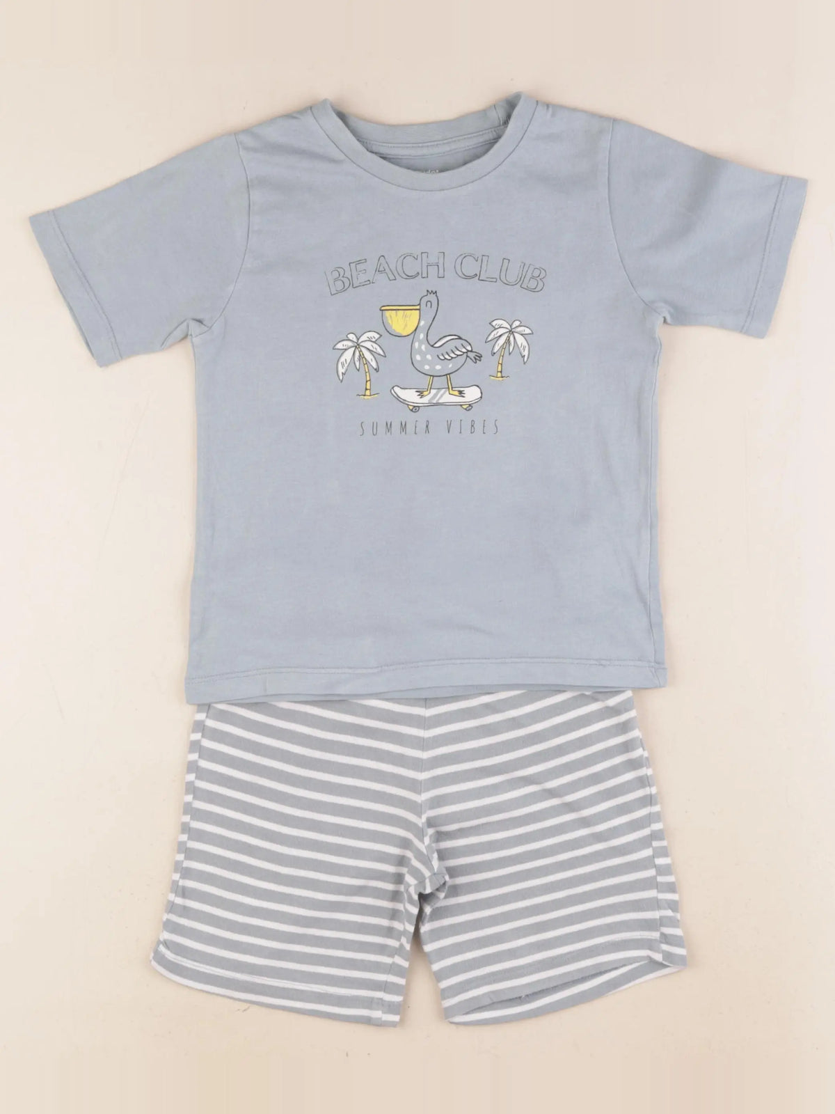 Vertbaudet - pyjama bleu, blanc - 4 ans