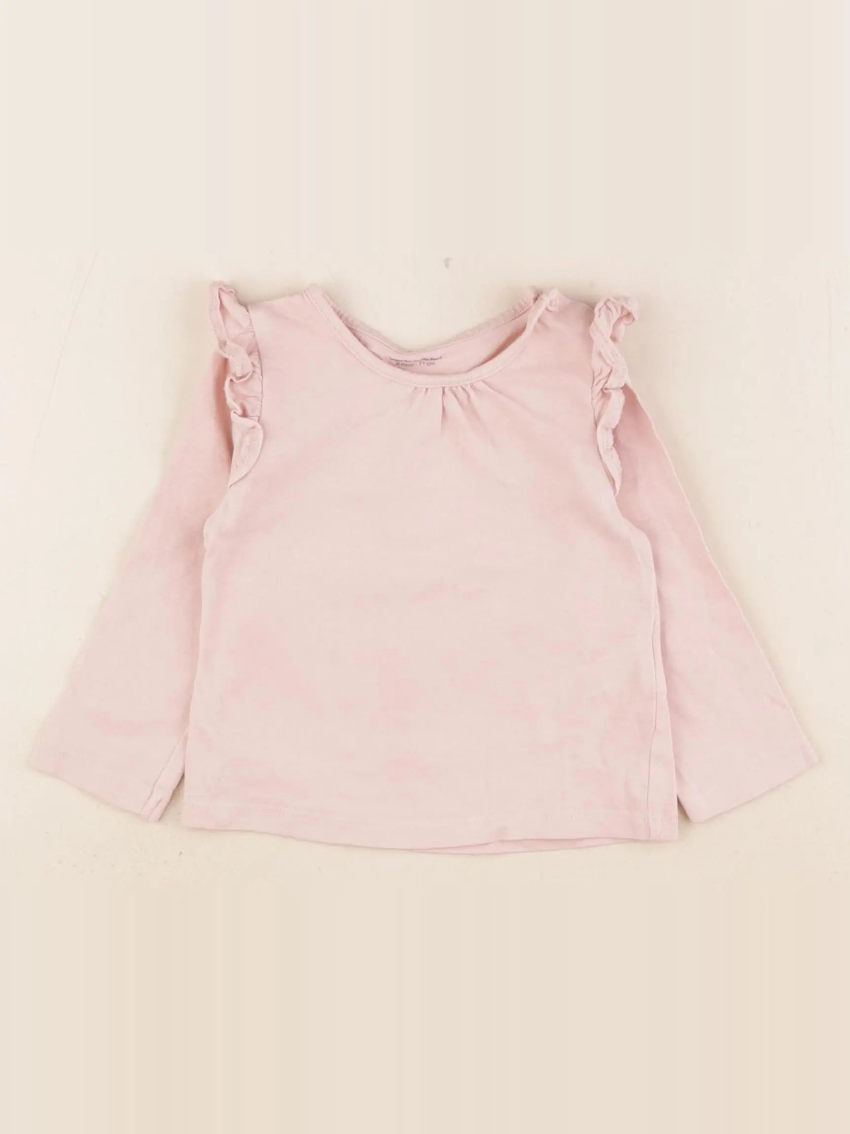 Vertbaudet - tee-shirt rose - 9 mois