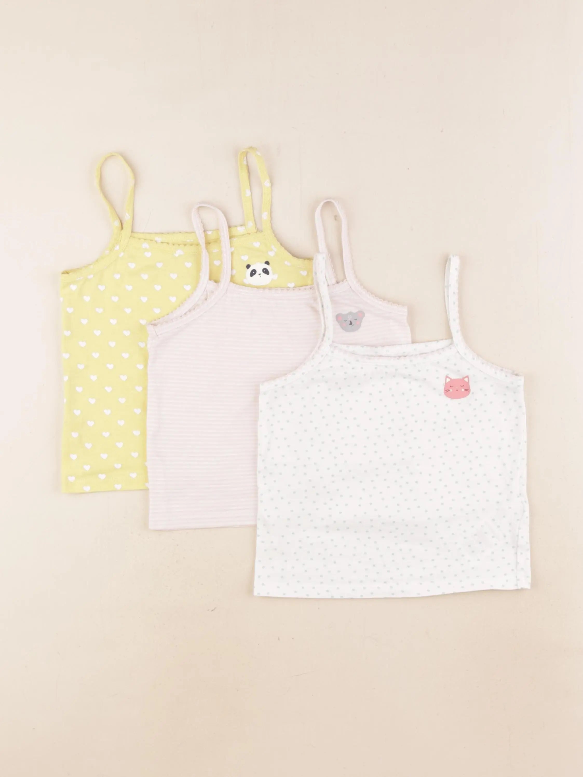 Vertbaudet - lot de 3 maillots de corps multicolore - 3 ans