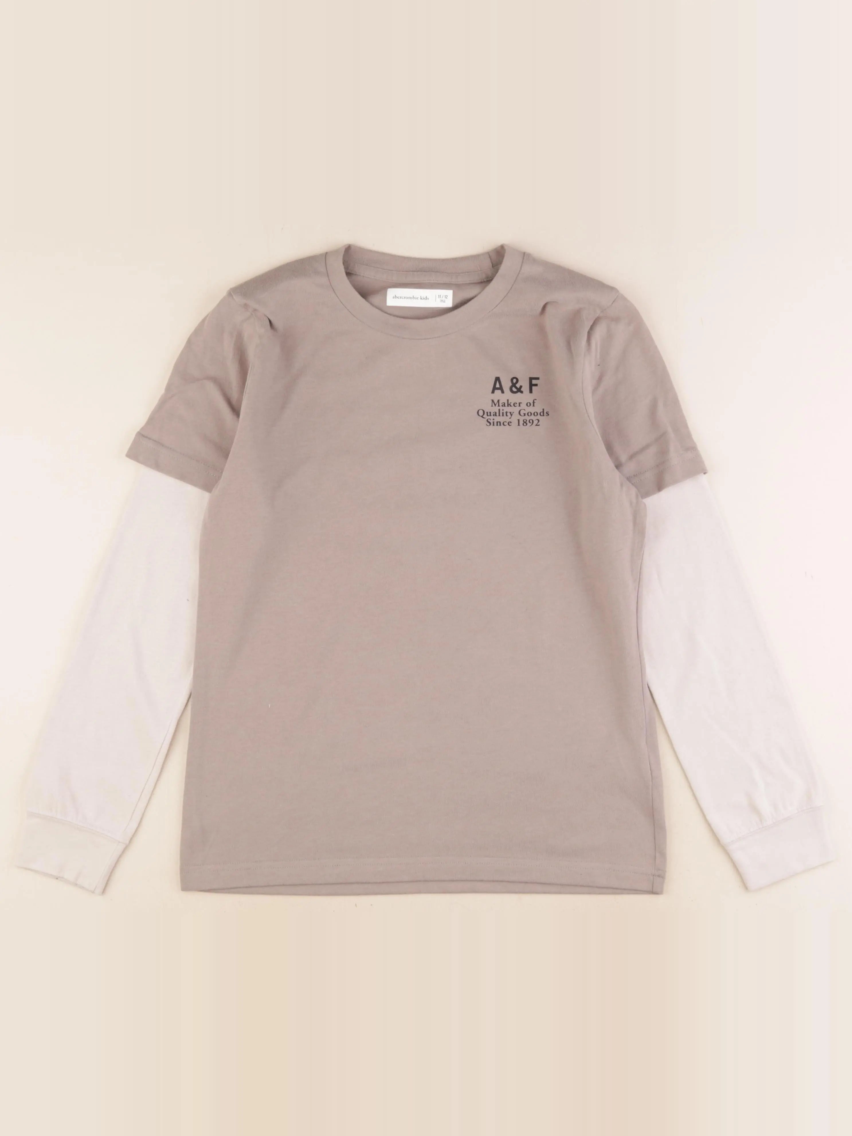 Abercrombie - tee-shirt marron - 11/12 ans