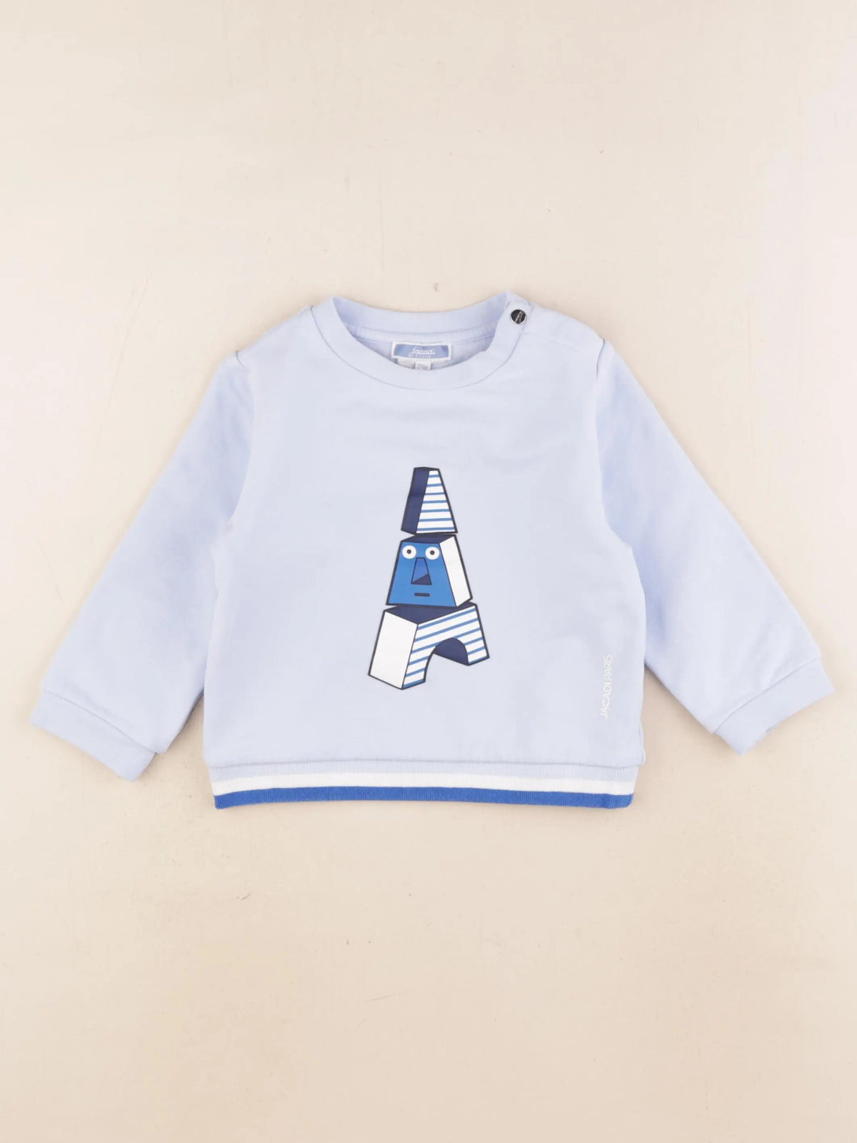 Jacadi - sweat bleu - 24 mois