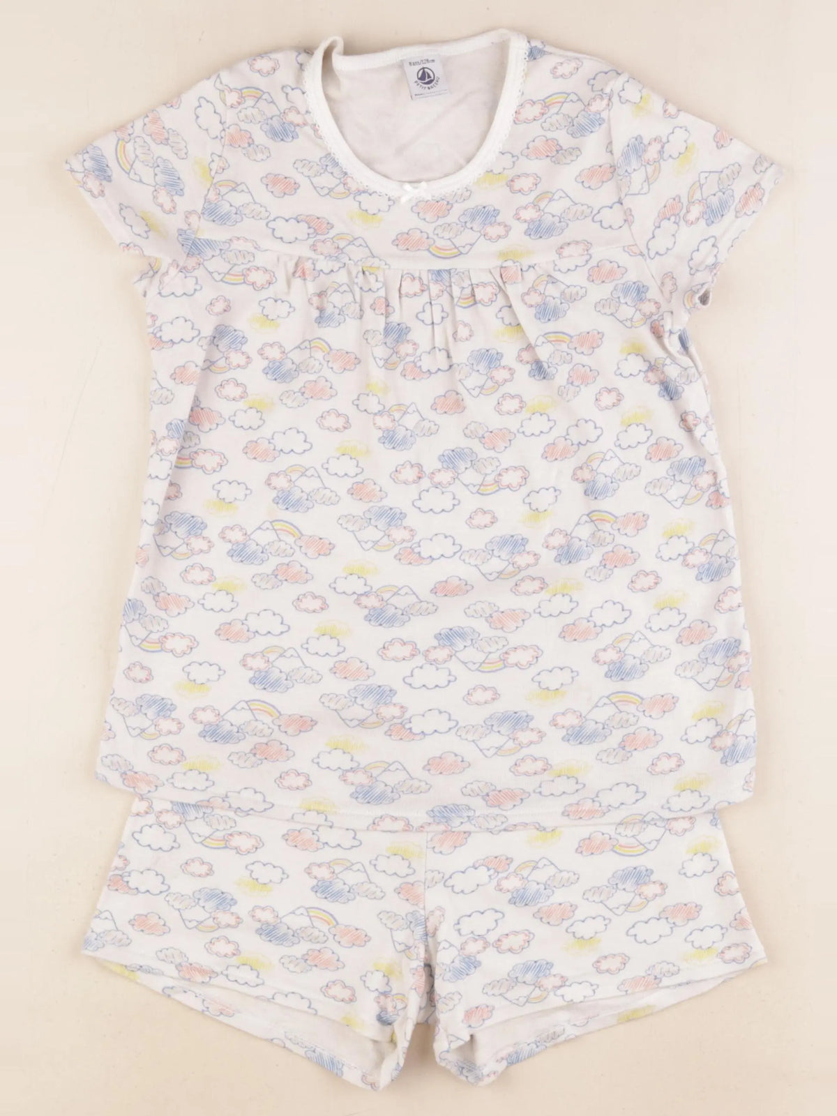 Petit Bateau - pyjama coton multicolore - 8 ans