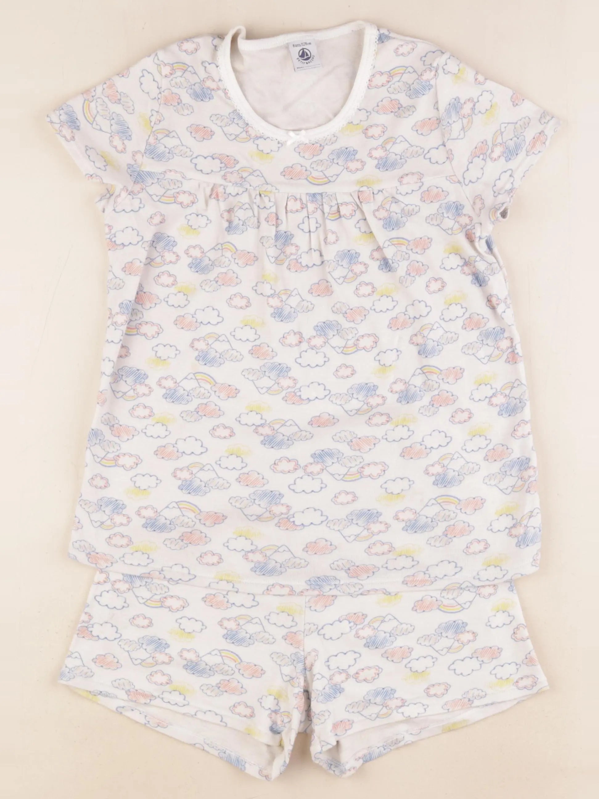 Petit Bateau - pyjama coton multicolore - 8 ans