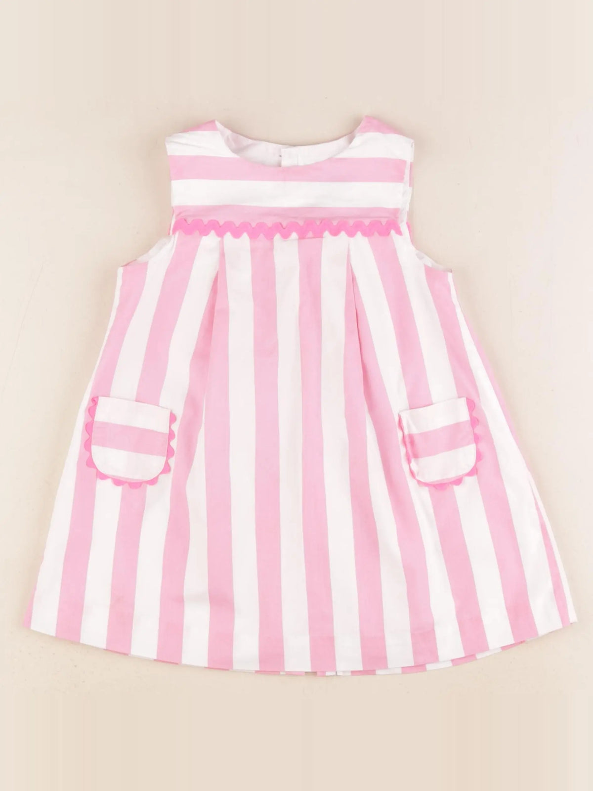 Jacadi - robe blanc, rose - 24 mois