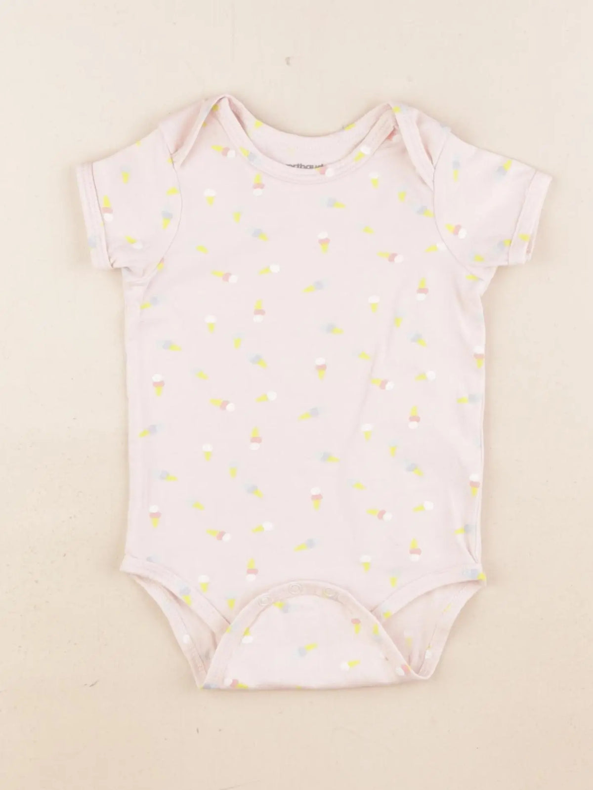 Vertbaudet - body rose - 9 mois