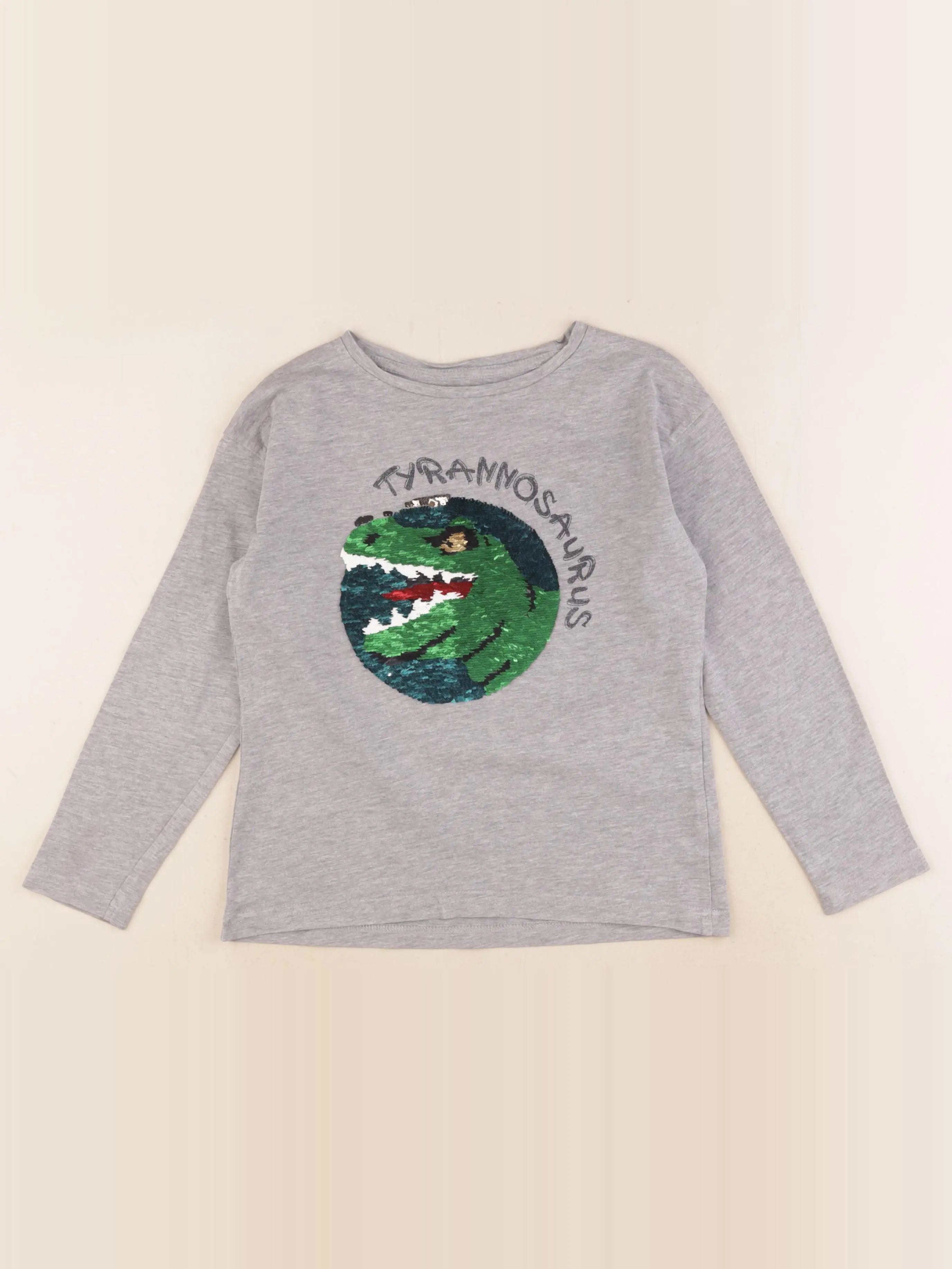 Vertbaudet - tee-shirt gris - 8 ans