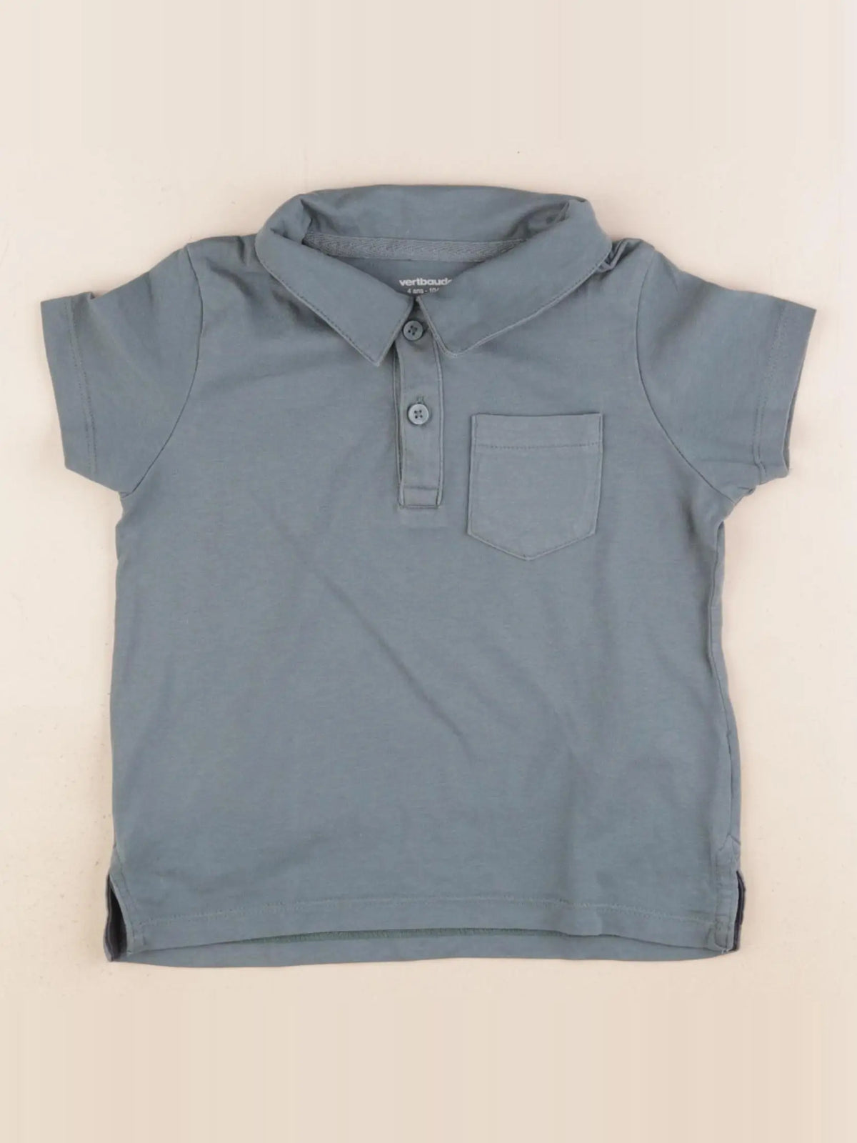 Vertbaudet - polo vert - 4 ans