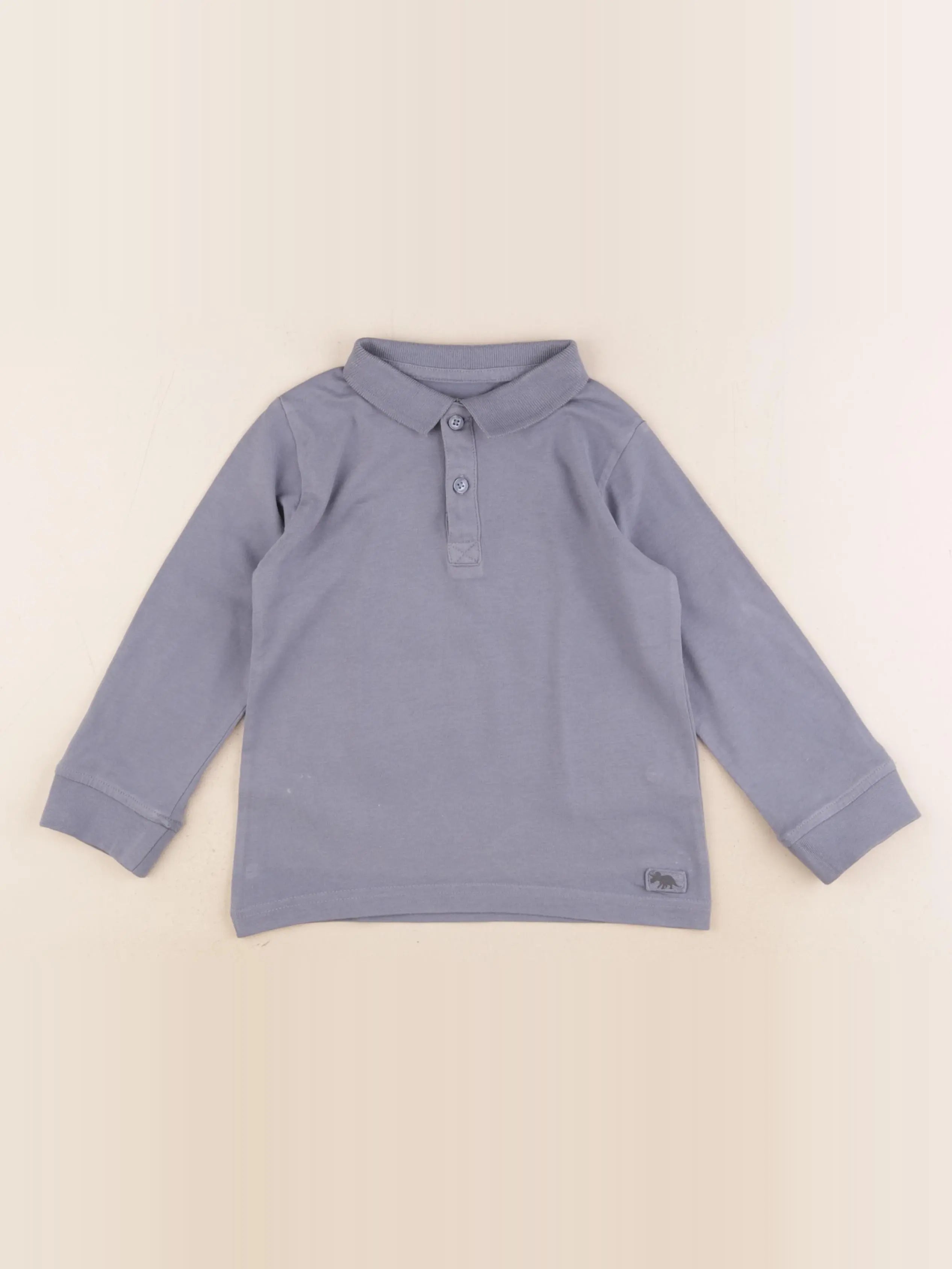 Vertbaudet - polo bleu - 4 ans
