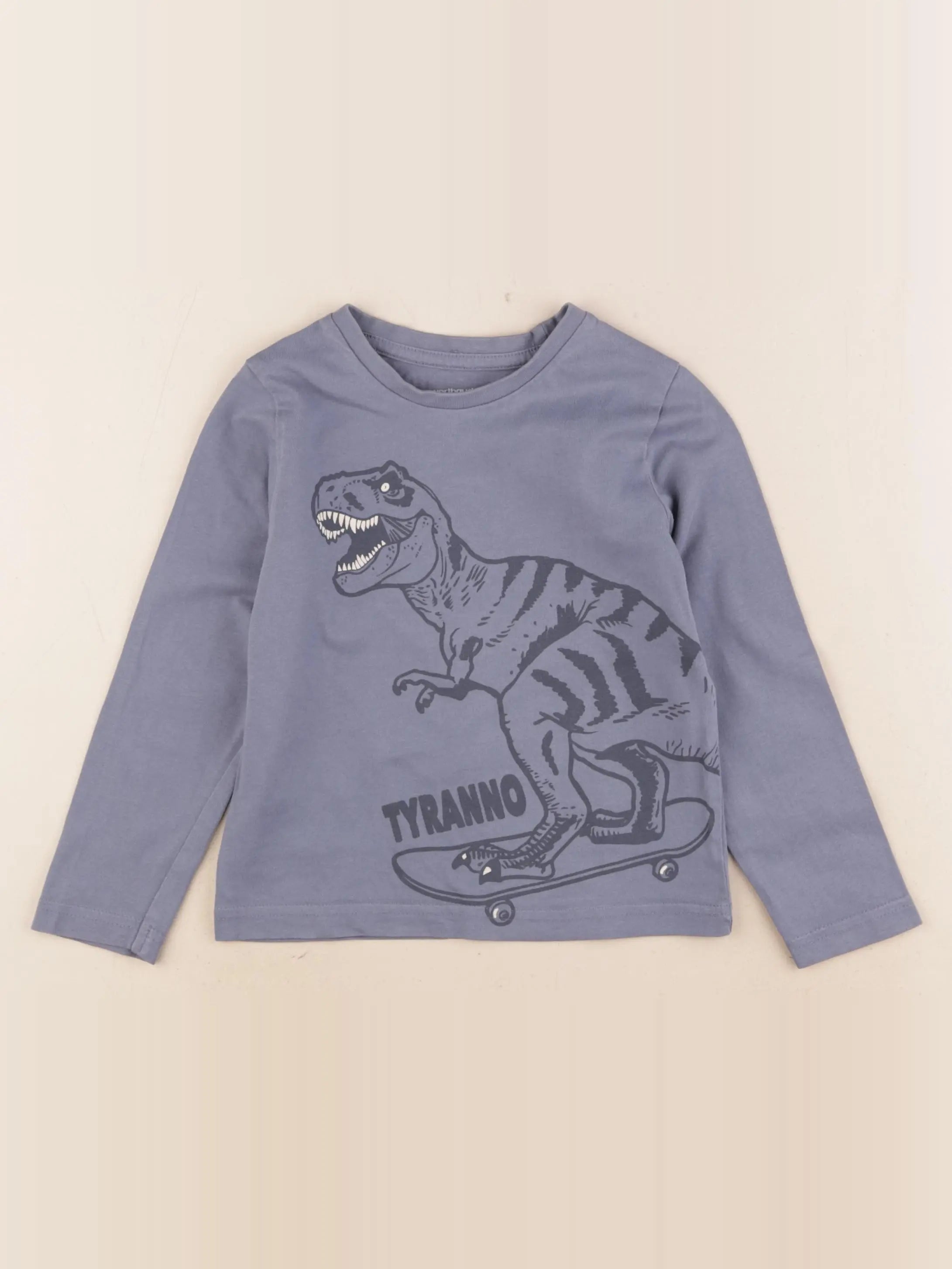 Vertbaudet - tee-shirt bleu - 4 ans