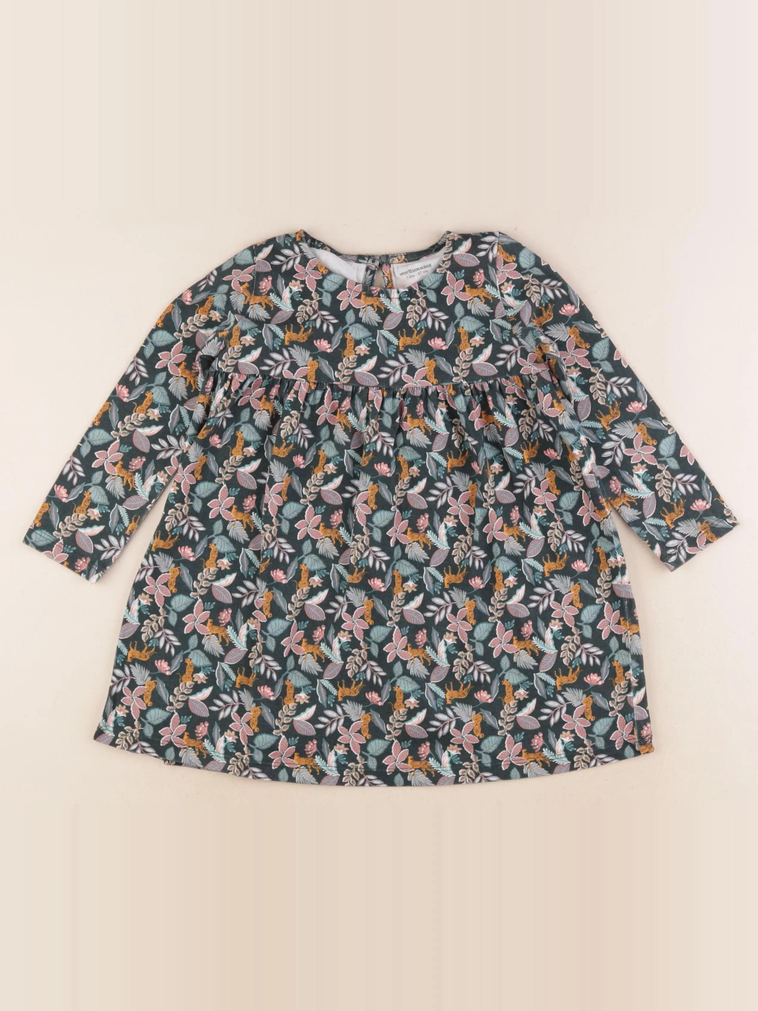 Vertbaudet - robe multicolore - 3 ans