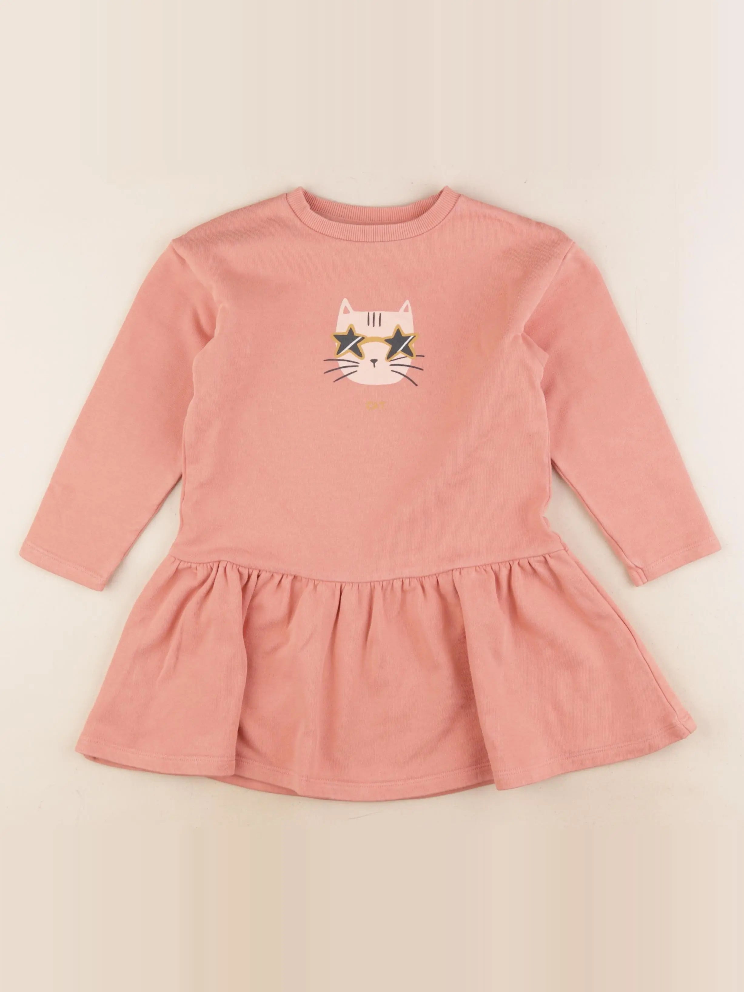 Vertbaudet - robe rose - 4 ans